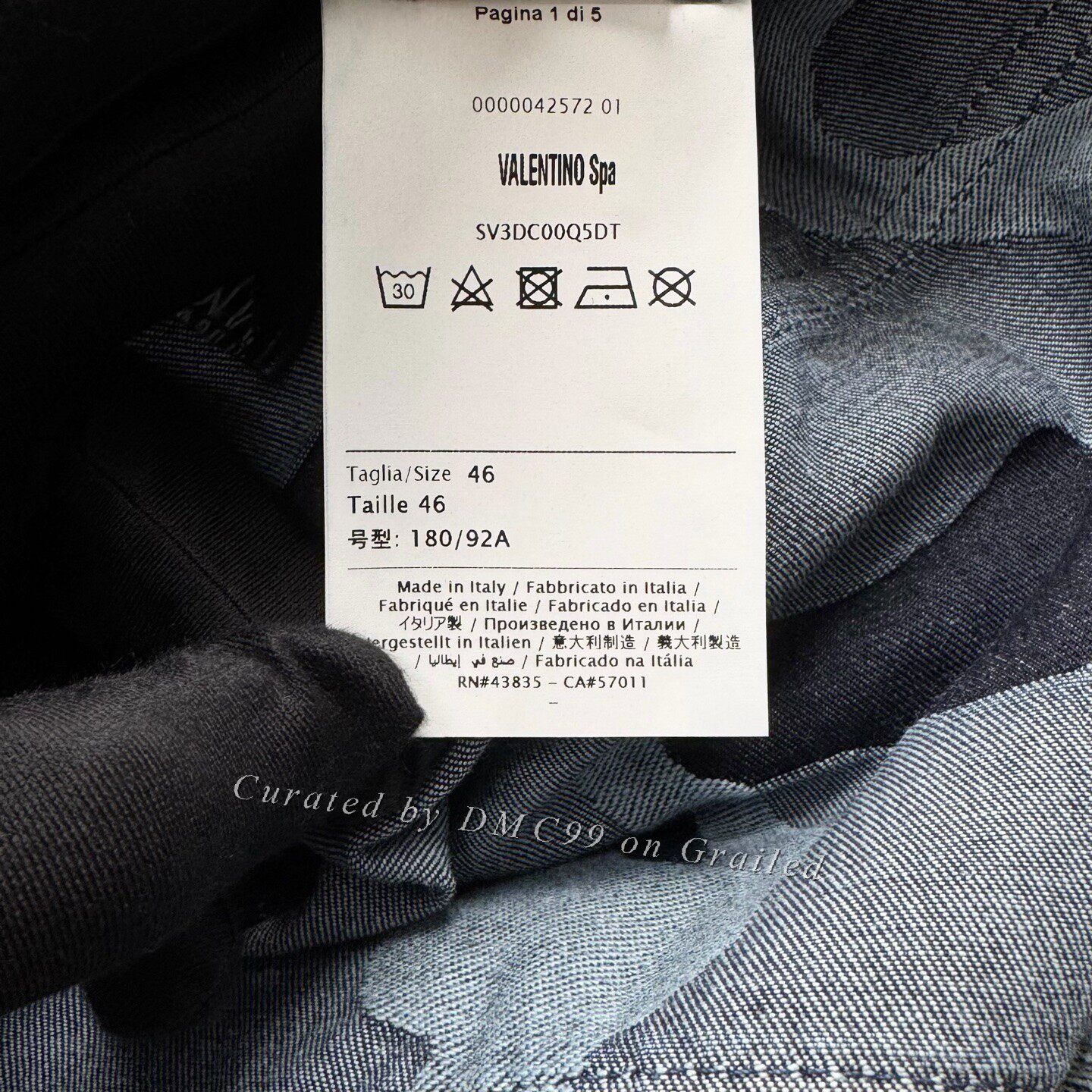 Valentino Valentino Camouflage Denim Jacket Size US S / EU 44-46 / 1 - 5 Thumbnail