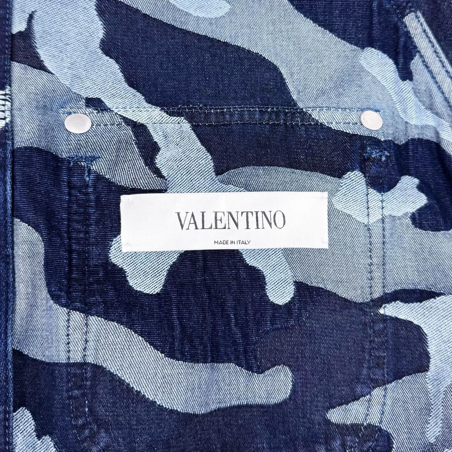 Valentino Valentino Camouflage Denim Jacket Size US S / EU 44-46 / 1 - 4 Thumbnail
