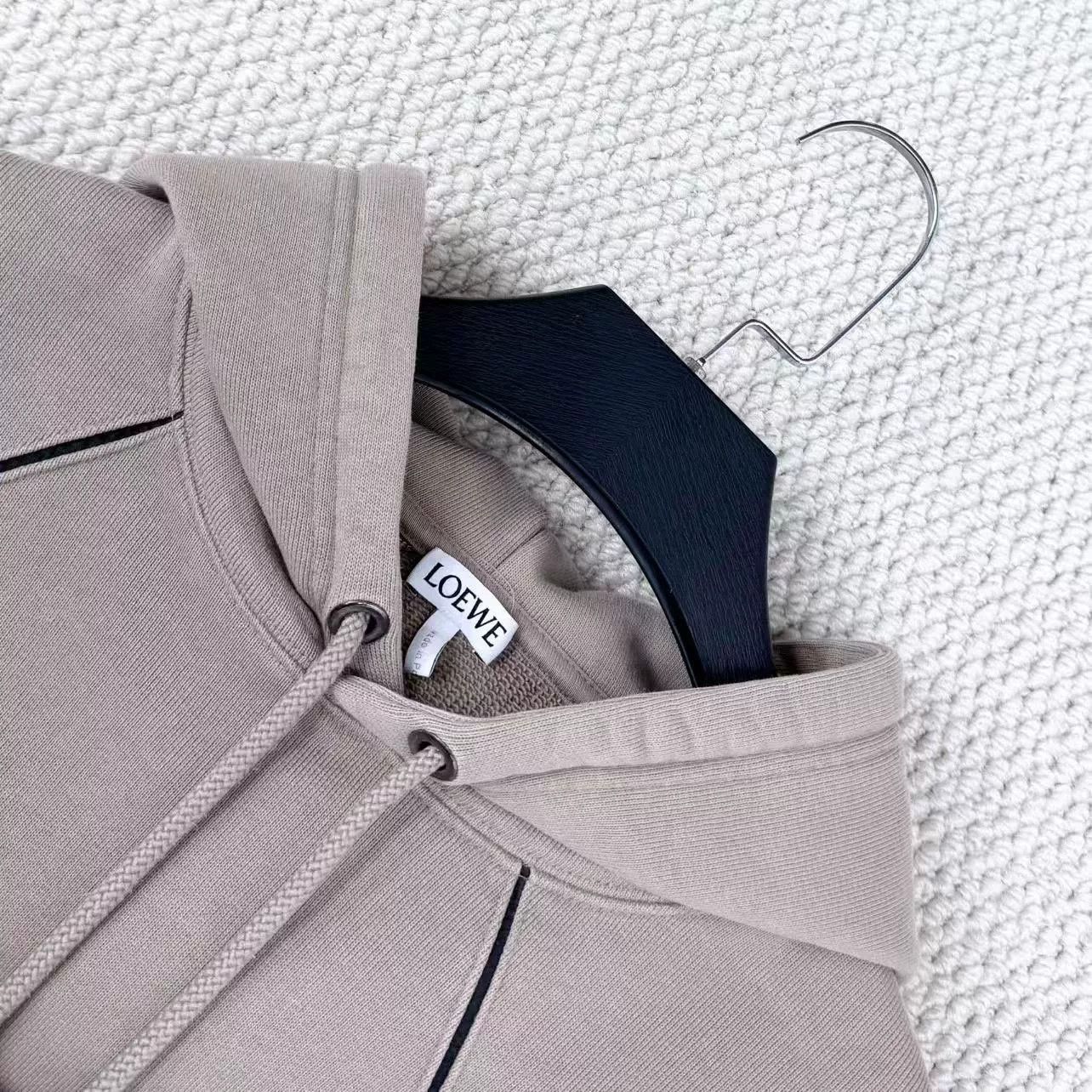 Loewe Loewe SS23 Khaki Geometric Logo Hoodie Size US S / EU 44-46 / 1 - 3 Thumbnail