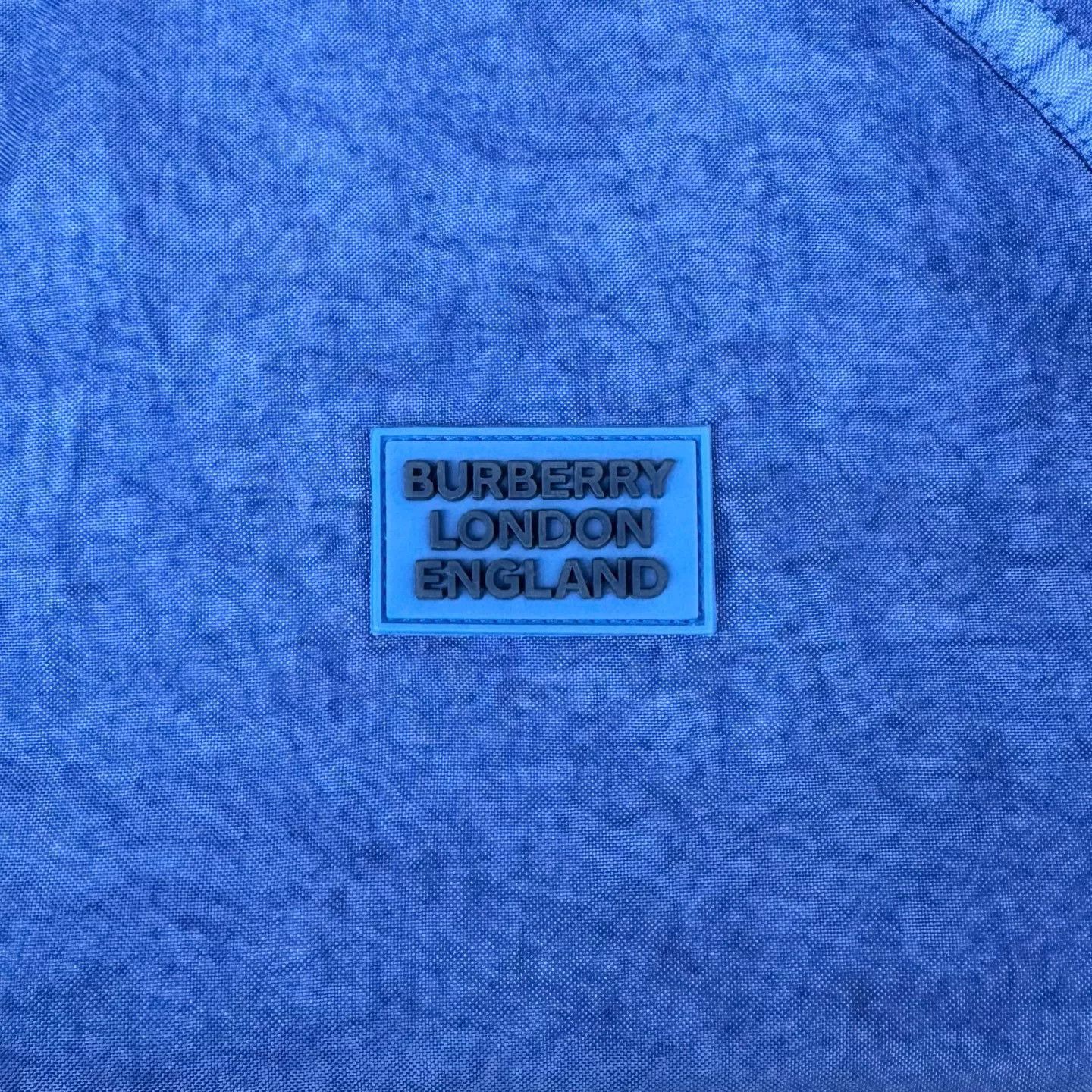 Burberry Burberry Blue Logo Nylon Zip Hooded Jacket Size US S / EU 44-46 / 1 - 5 Thumbnail