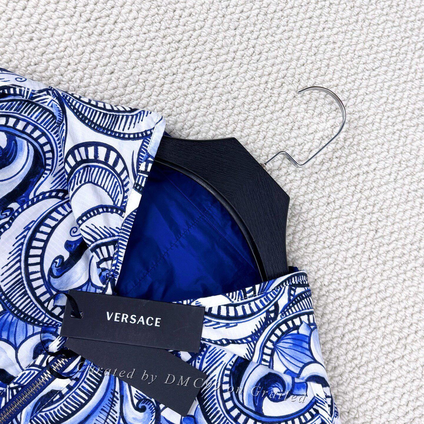 Versace Versace Baroque Logo Zip Hooded Jacket Size US XL / EU 56 / 4 - 4 Thumbnail
