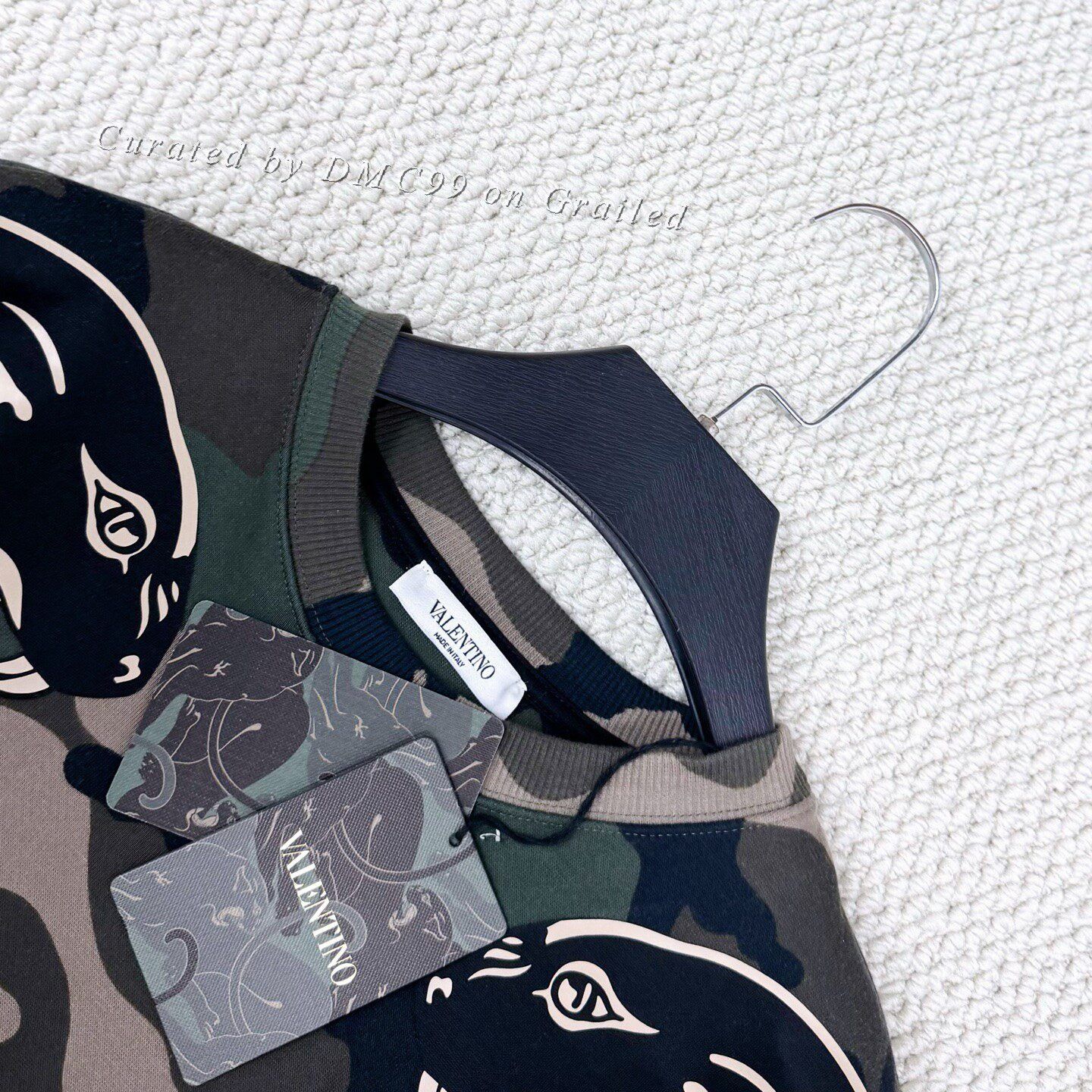 Valentino Valentino Camouflage Logo Sweatshirt Size US L / EU 52-54 / 3 - 3 Thumbnail