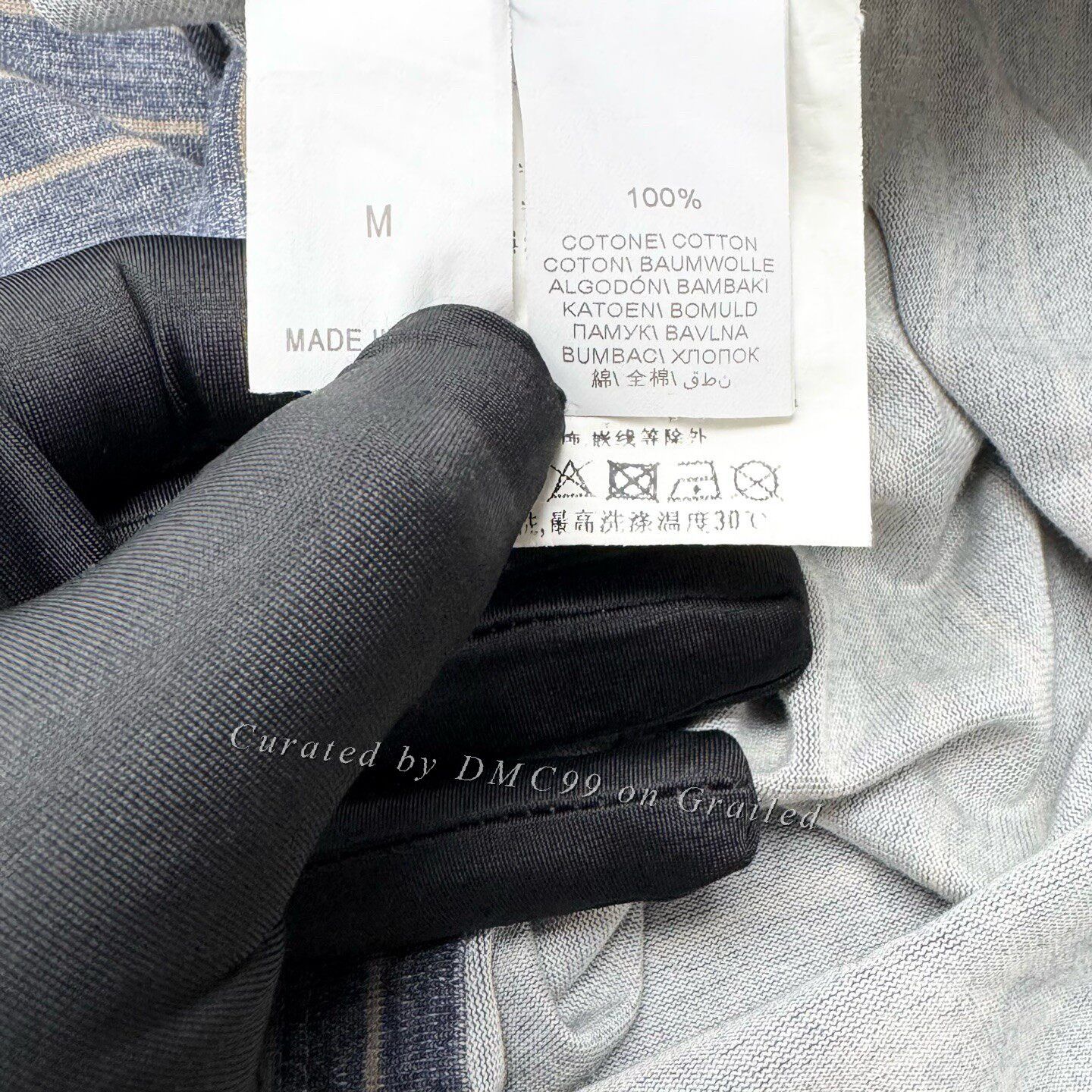 Brunello Cucinelli Brunello Cucinelli Gray Stripe Polo Short Size US M / EU 48-50 / 2 - 4 Thumbnail