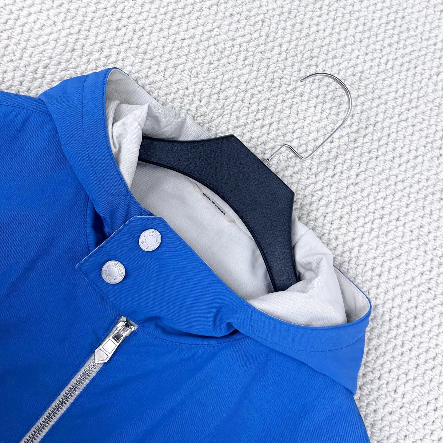 Hermes Hermes Blue Tech Fabric Hooded Jacket Size US M / EU 48-50 / 2 - 3 Thumbnail