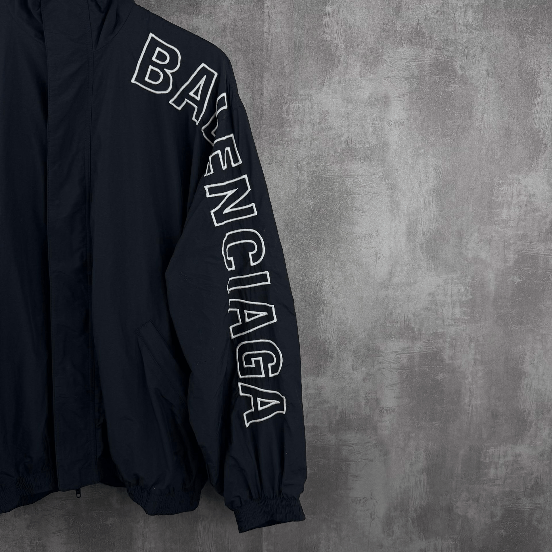 Balenciaga Balenciaga Arm Embroidered Logo Zip Jacket Size US XS / EU 42 / 0 - 2 Thumbnail