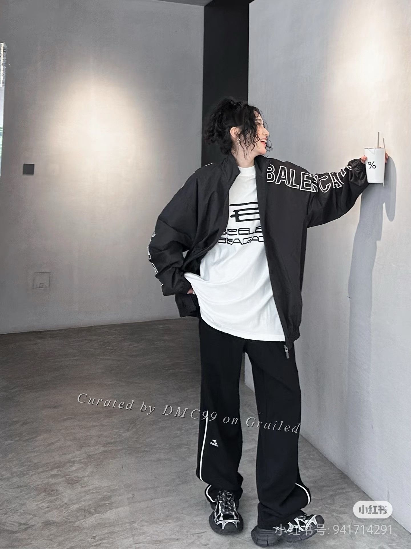 Balenciaga Balenciaga Arm Embroidered Logo Zip Jacket Size US XS / EU 42 / 0 - 6 Thumbnail
