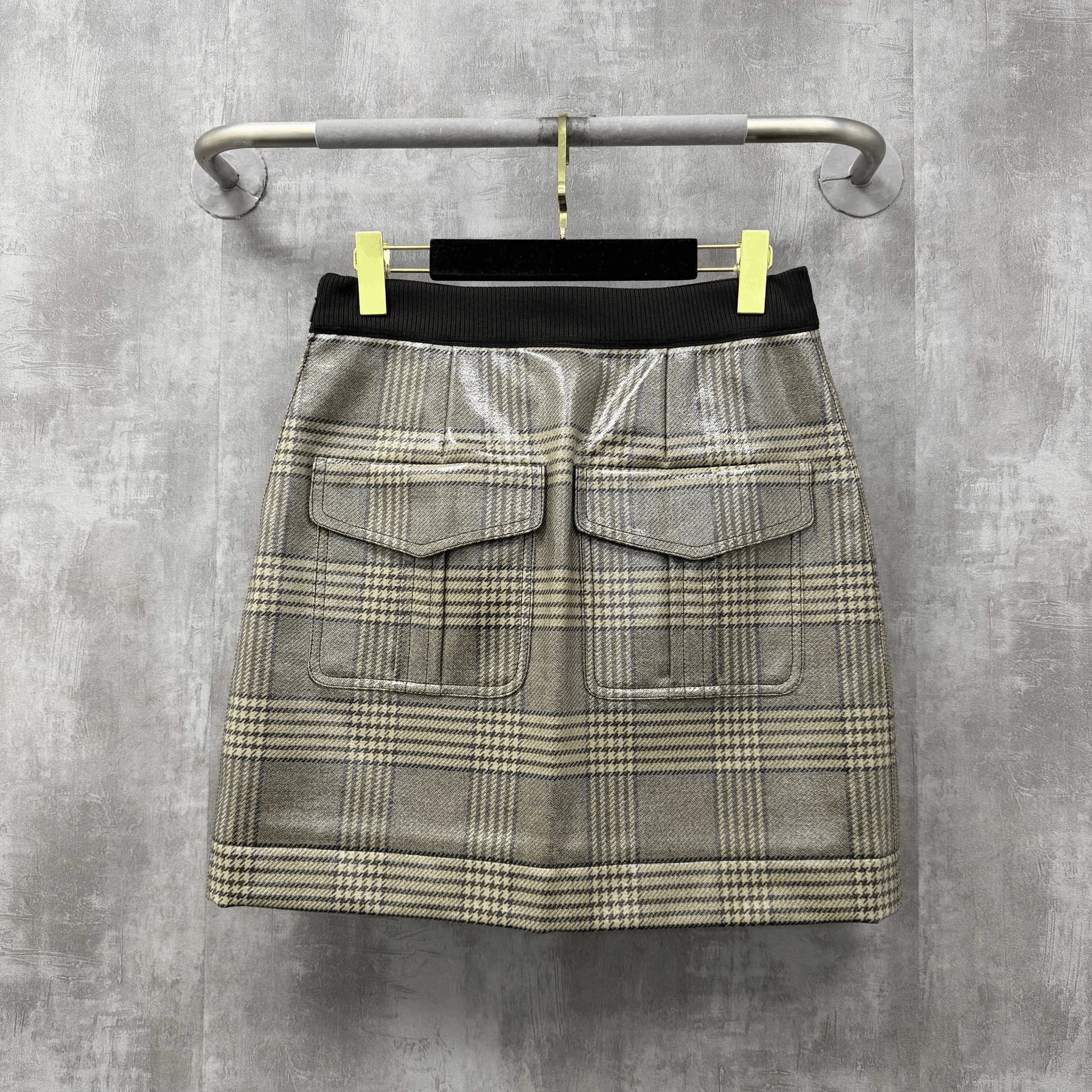 Fendi Fendi Ribbon Patchwork Houndstooth Skirt Size 40" / US 18 - 3 Thumbnail