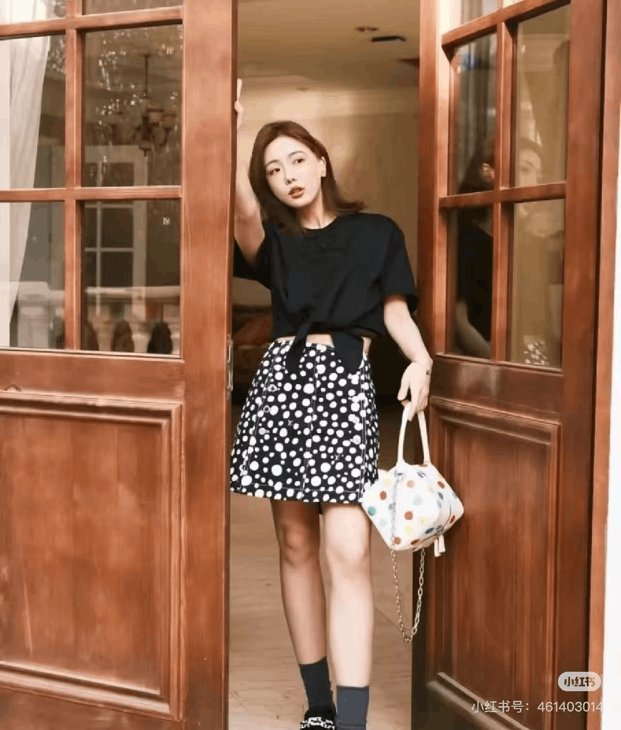Louis Vuitton Louis Vuitton Yayoi Kusama Polka Dot Denim Skirt Size 36" / US 14 / IT 50 - 4 Thumbnail
