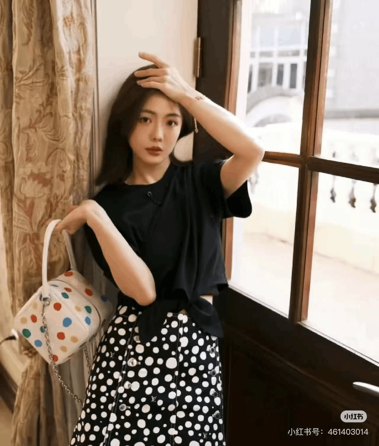 Louis Vuitton Louis Vuitton Yayoi Kusama Polka Dot Denim Skirt Size 36" / US 14 / IT 50 - 5 Thumbnail