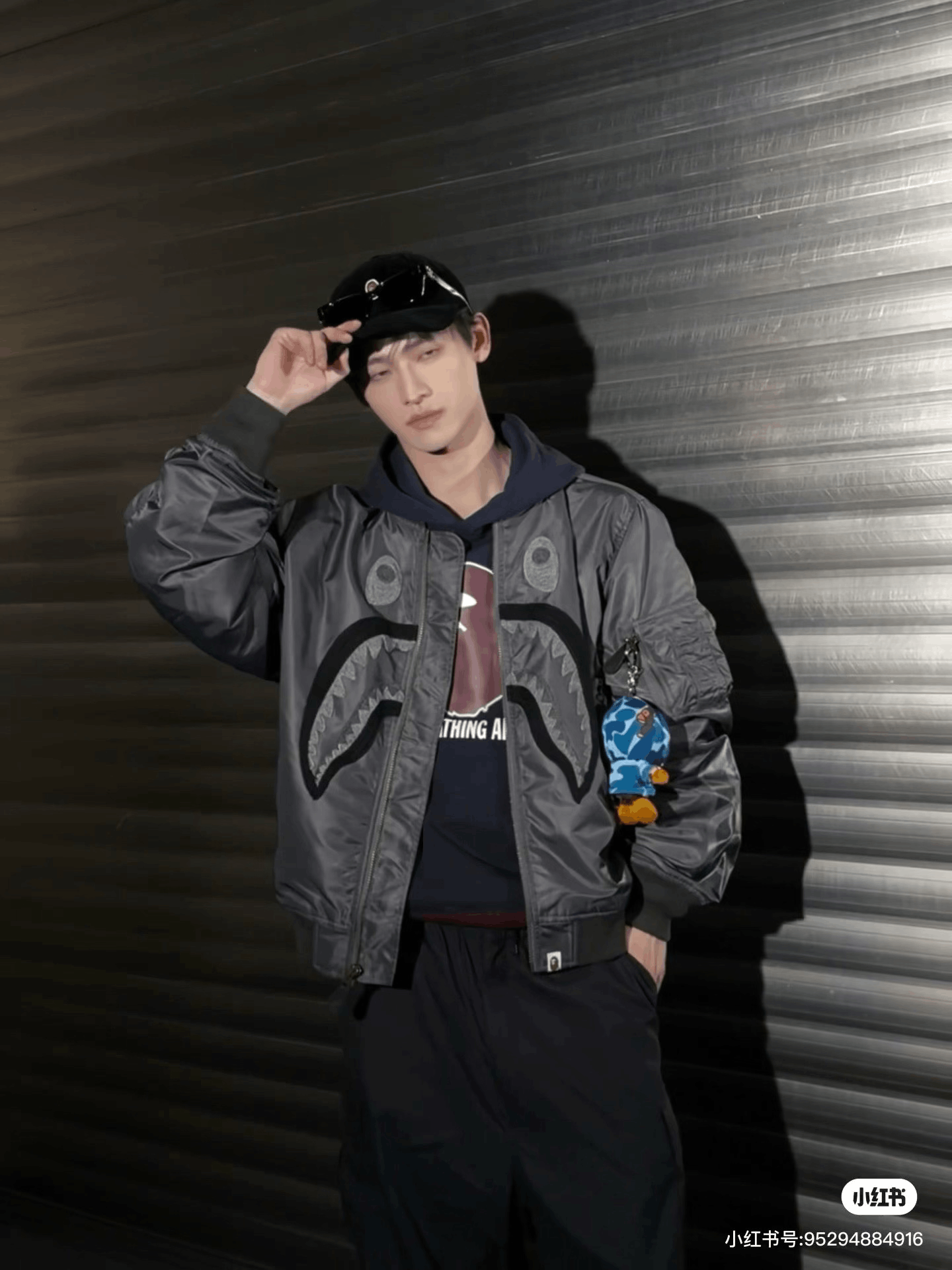 Bape Bape Embroidered Shark Logo Pilot Jacket Size US L / EU 52-54 / 3 - 7 Thumbnail