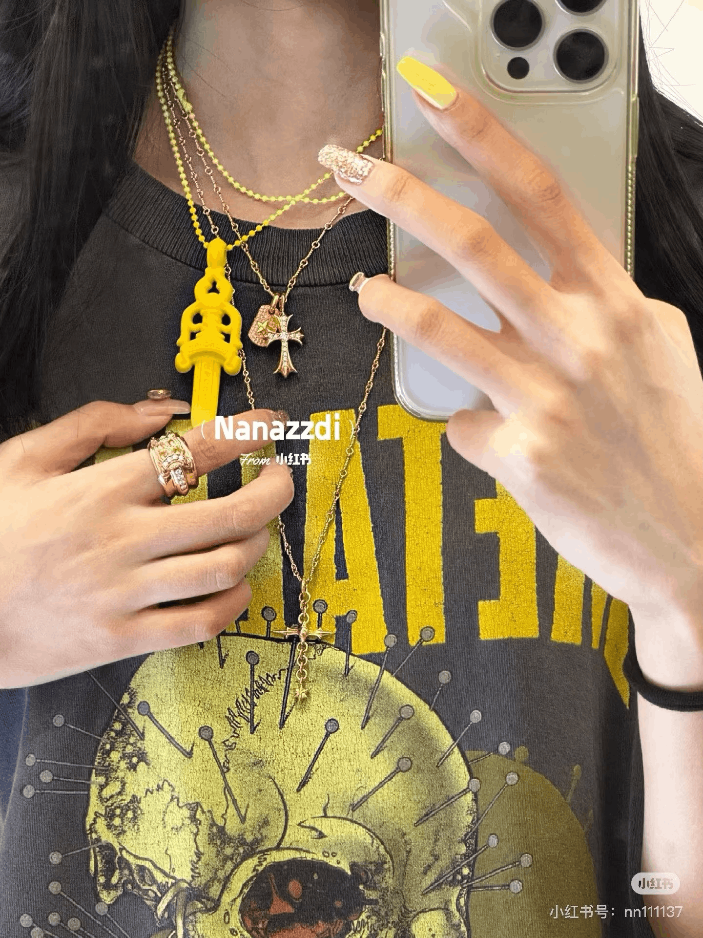 Chrome Hearts Chrome Hearts Yellow Sword Resin Necklace Size ONE SIZE - 6 Thumbnail