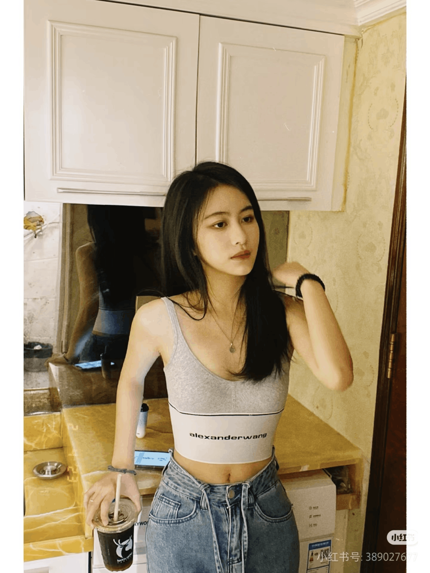 Alexander Wang Alexander Wang Logo Strap Spliced Camisole Size XXS / US 00 / IT 34 - 5 Thumbnail