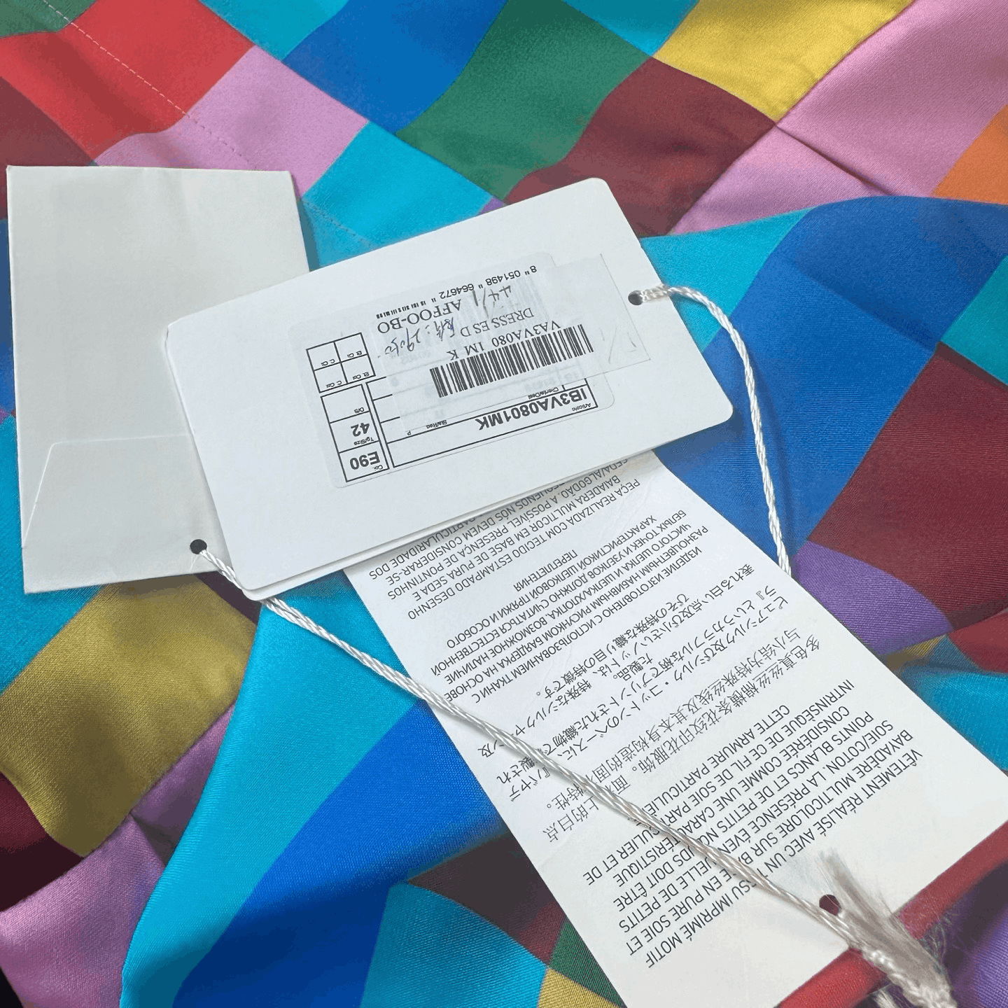 Valentino Valentino Rainbow Plaid Silk Dress Size M / US 6-8 / IT 42-44 - 5 Thumbnail
