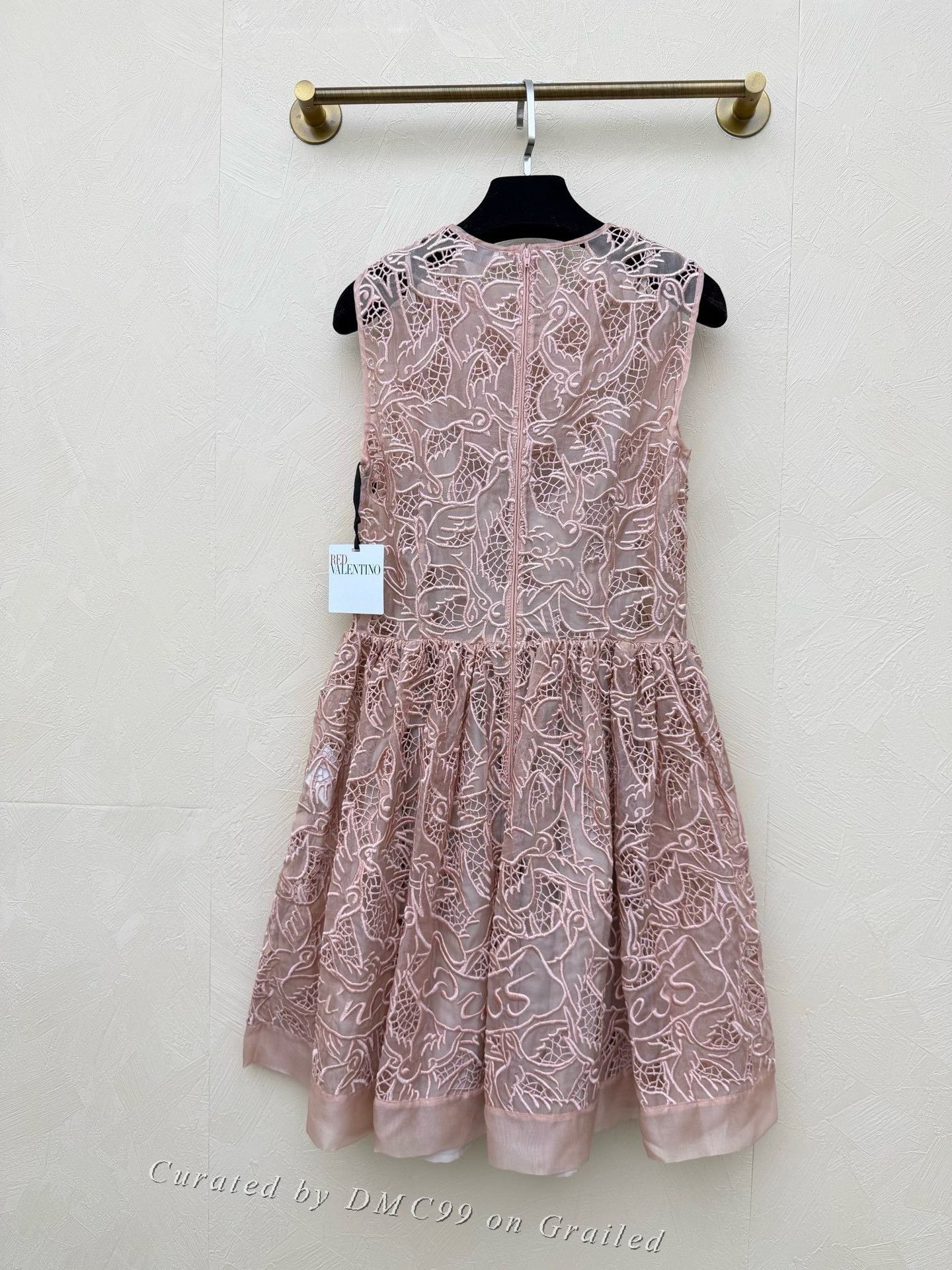 Valentino Valentino Lace Embroidery Silk Dress Size S / US 4 / IT 40 - 3 Thumbnail