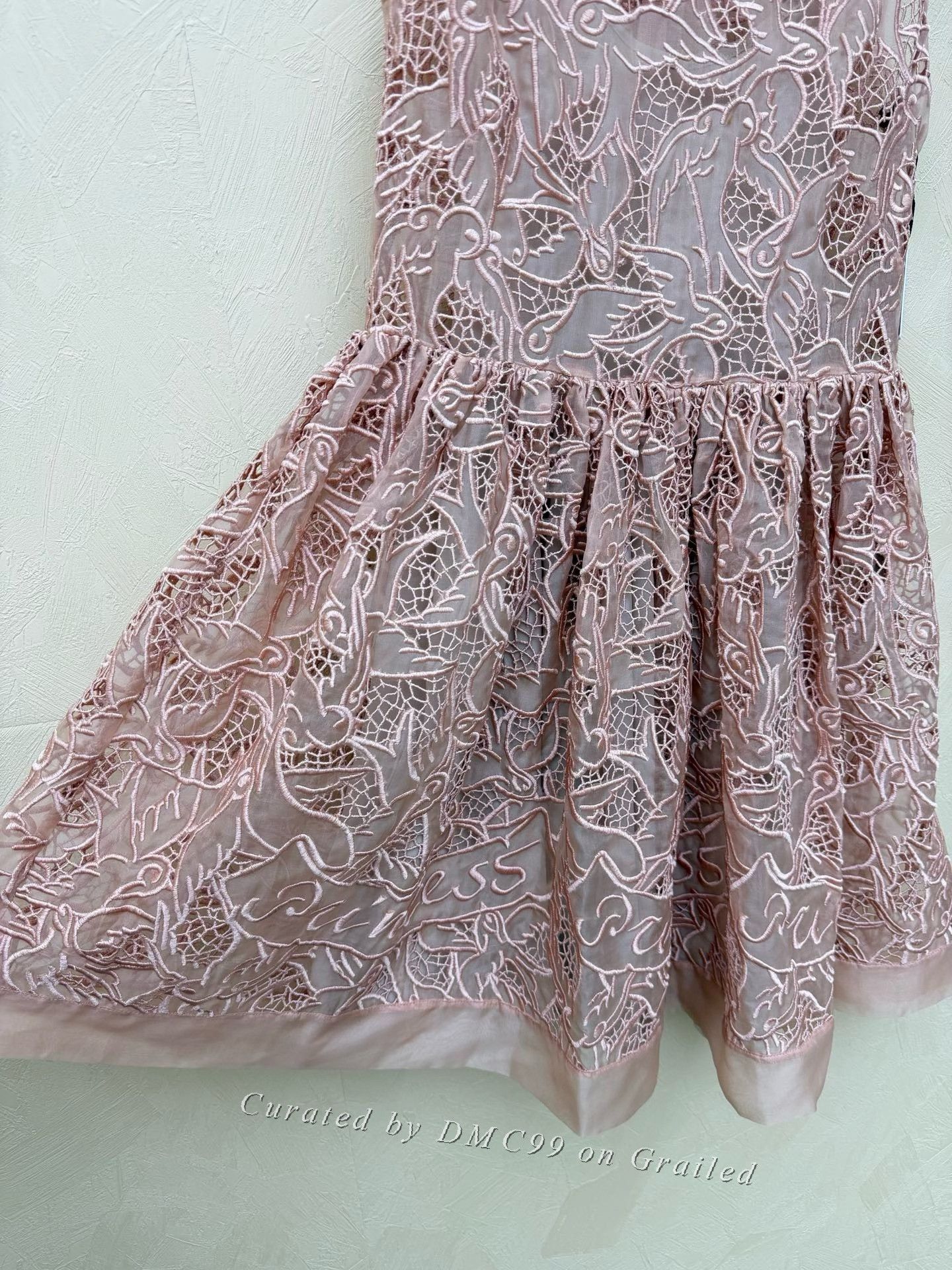 Valentino Valentino Lace Embroidery Silk Dress Size S / US 4 / IT 40 - 2 Thumbnail