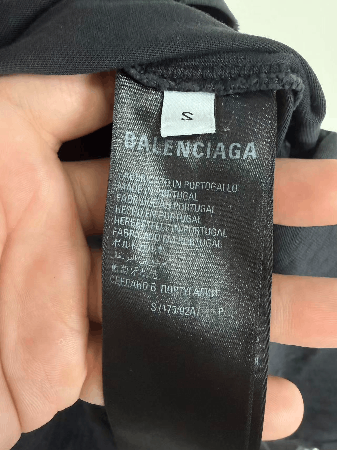 Balenciaga Balenciaga Washed Distressed Letter Tee Size US S / EU 44-46 / 1 - 3 Thumbnail