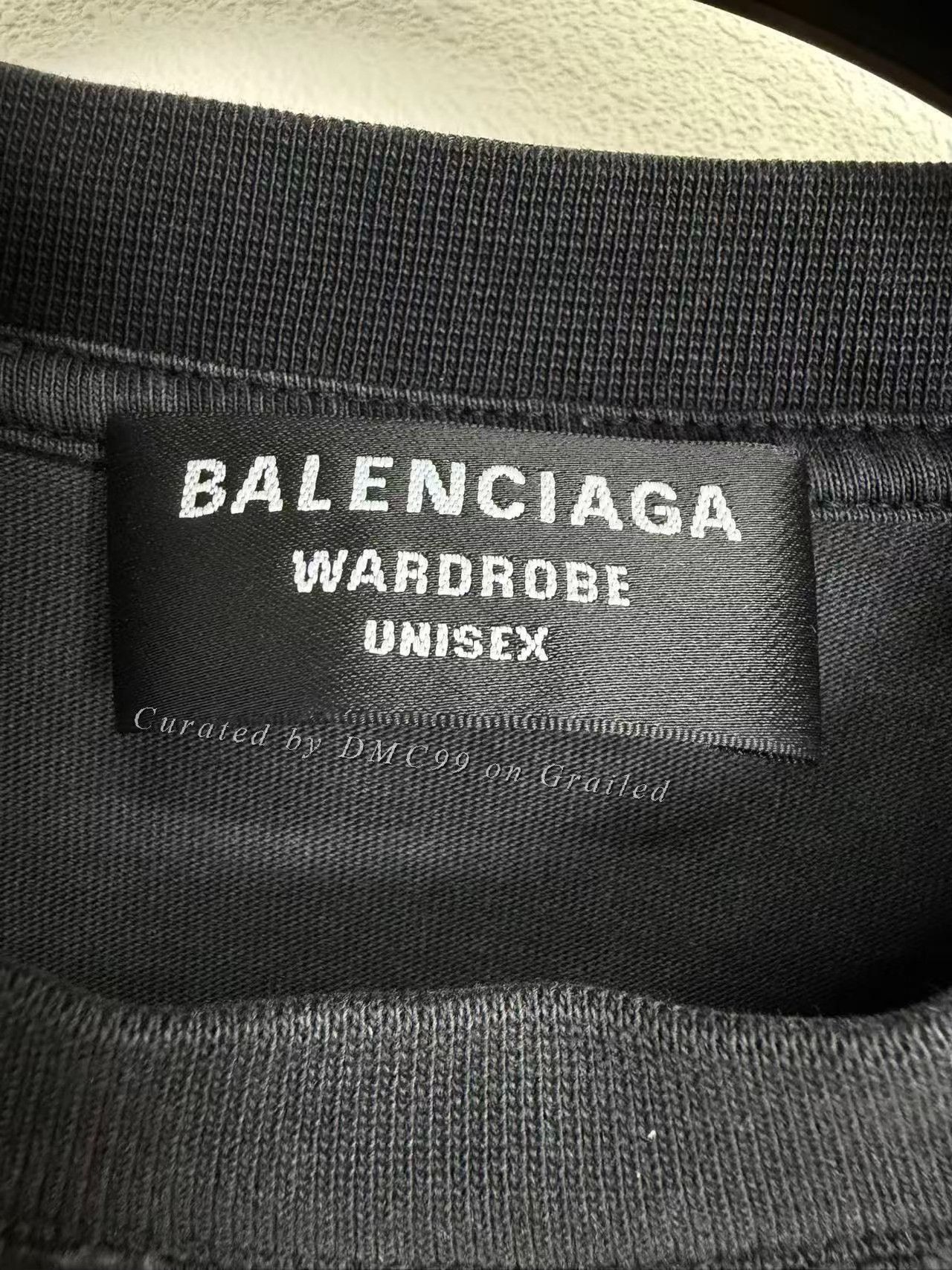 Balenciaga Balenciaga Washed Distressed Letter Tee Size US S / EU 44-46 / 1 - 2 Thumbnail