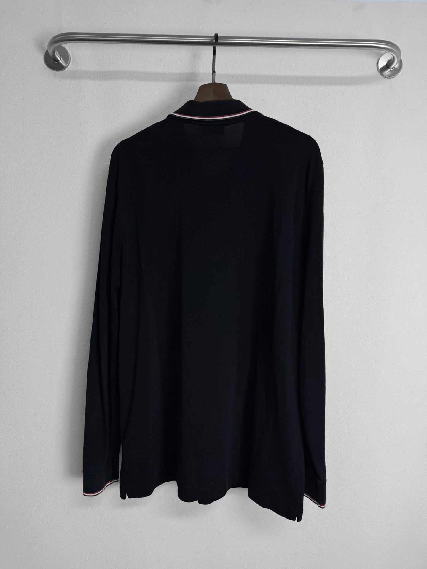 Moncler Moncler Black Long Sleeve Polo Shirt Size US M / EU 48-50 / 2 - 3 Thumbnail