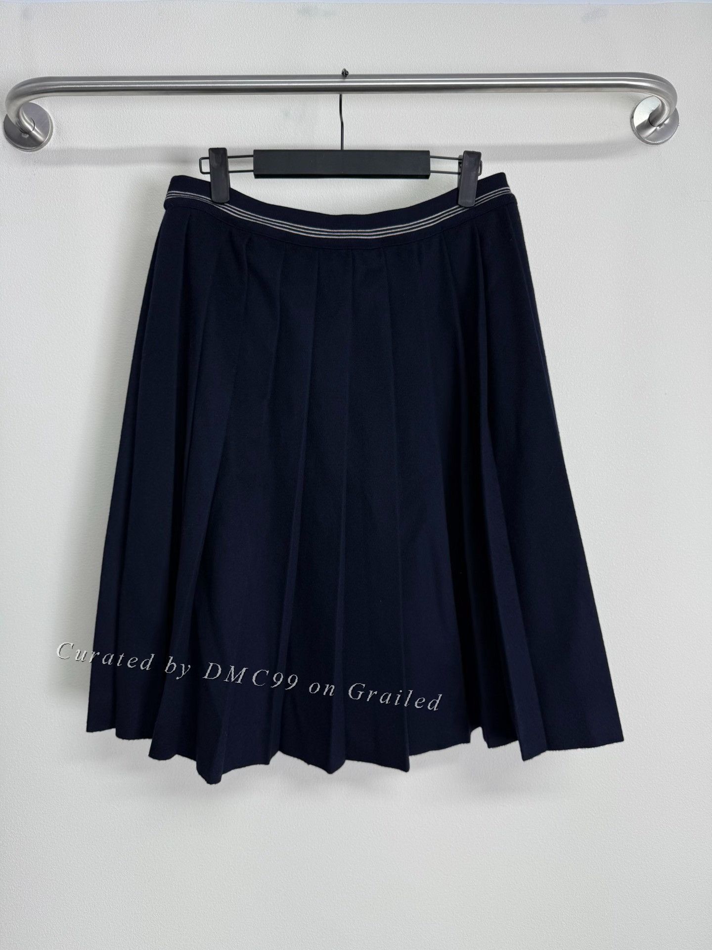 Miu Miu Miu Miu Velvet Pleated Midi Dress Size XS / US 0-2 / IT 36-38 - 3 Thumbnail