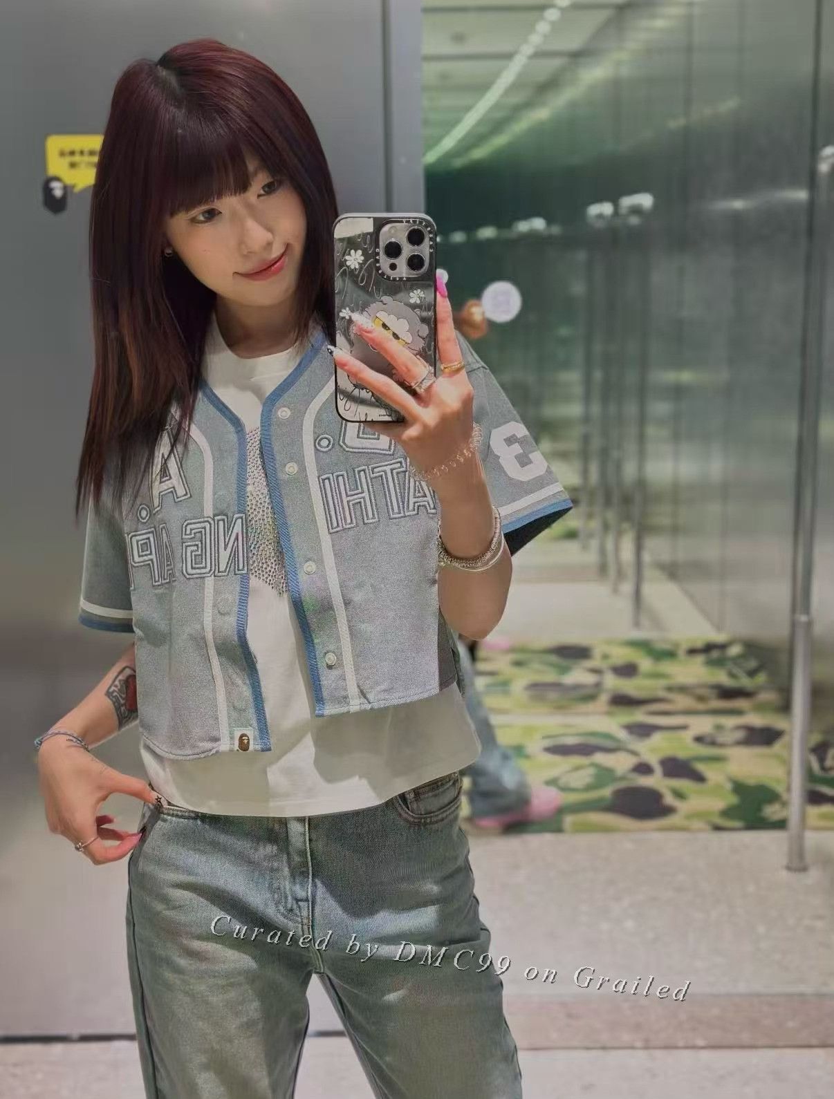 Bape Bape 26SS Women's Denim Baseball Jacket Size M / US 6-8 / IT 42-44 - 3 Thumbnail