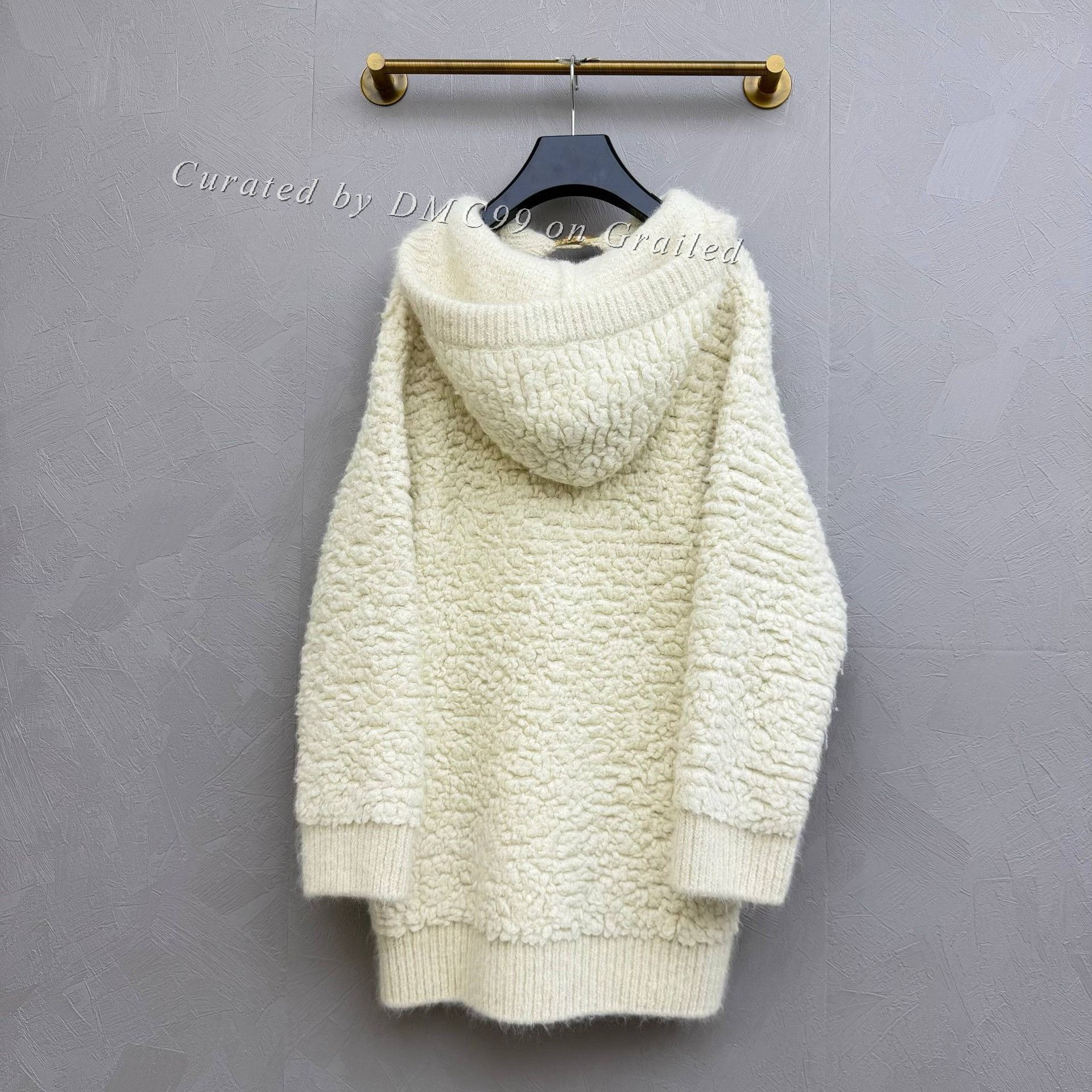 Celine Celine Cream White Alpaca Teddy Coat Size S / US 4 / IT 40 - 3 Thumbnail