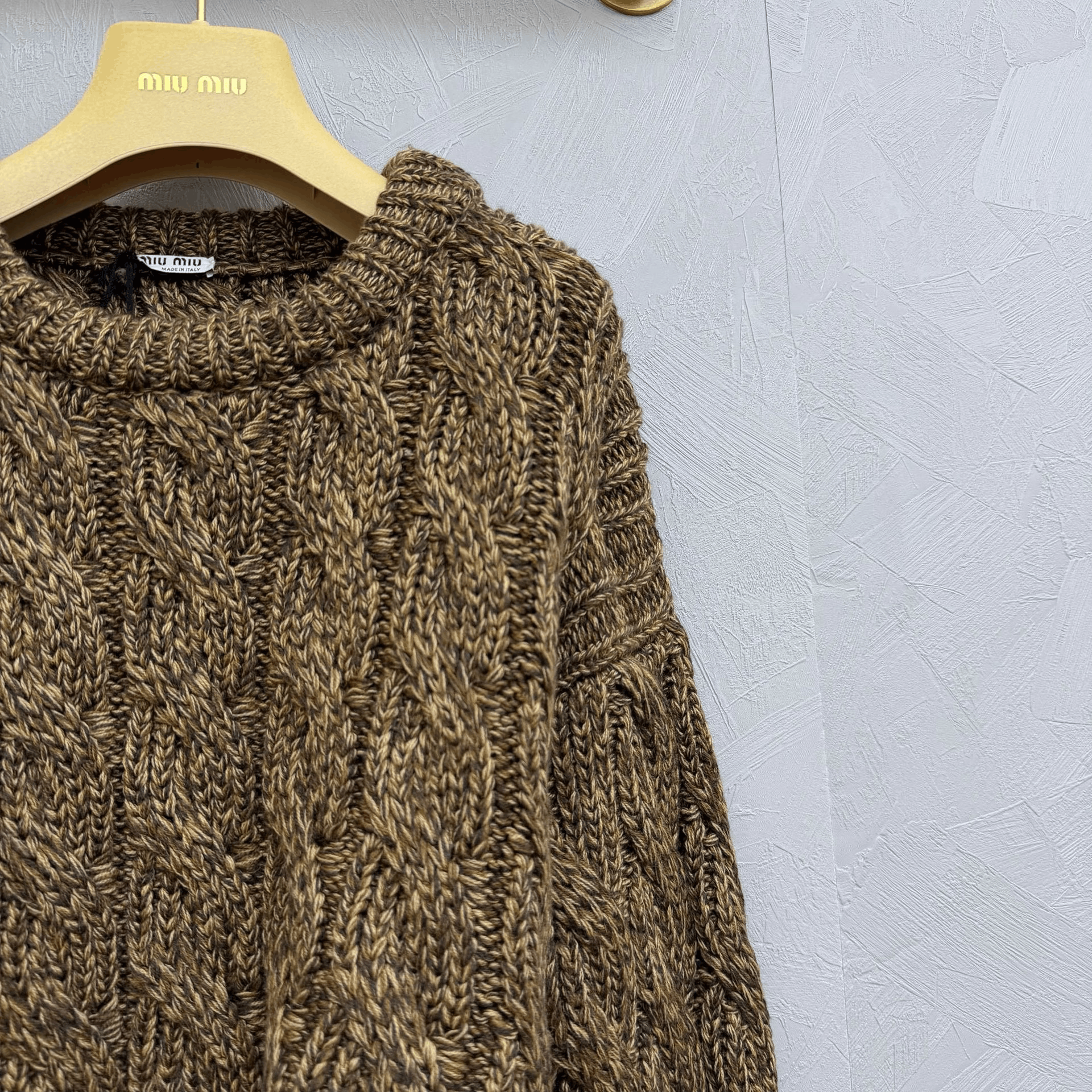 Miu Miu Miumiu Wool Cable Knit Sweater Size S / US 4 / IT 40 - 2 Thumbnail