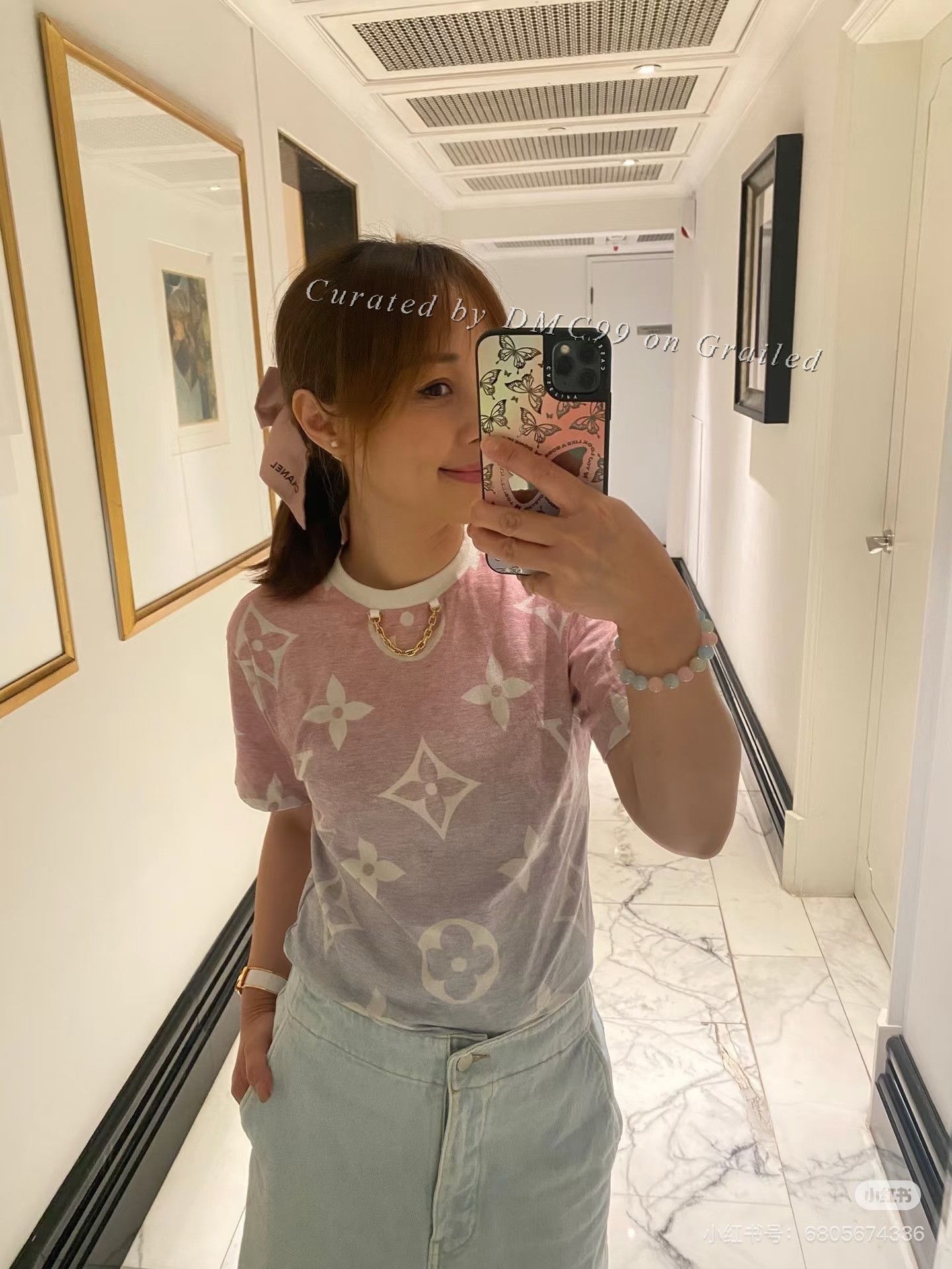 Louis Vuitton Louis Vuitton Monogram Gradient Chain T-shirt Size S / US 4 / IT 40 - 3 Thumbnail