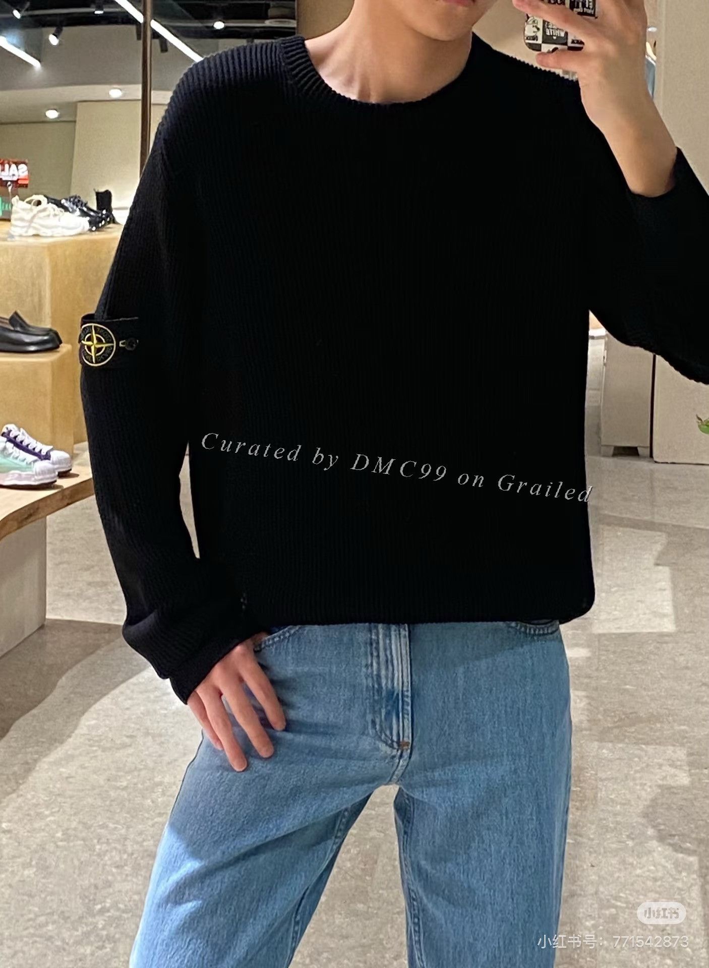 Stone Island Stone Island Classic Sleeve Logo Wool Sweater XXL Size US XXL / EU 58 / 5 - 5 Thumbnail