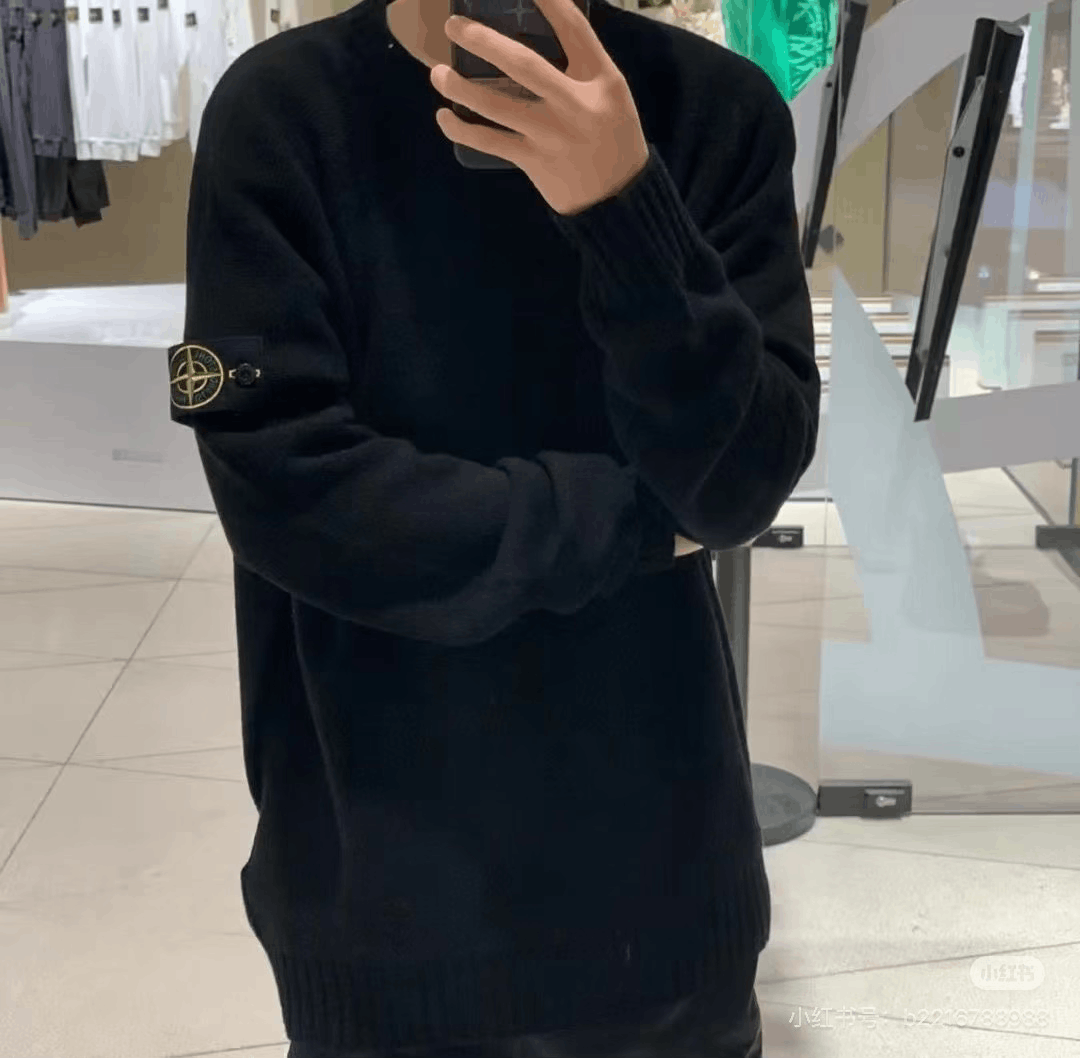 Stone Island Stone Island Classic Sleeve Logo Wool Sweater XXL Size US XXL / EU 58 / 5 - 4 Thumbnail