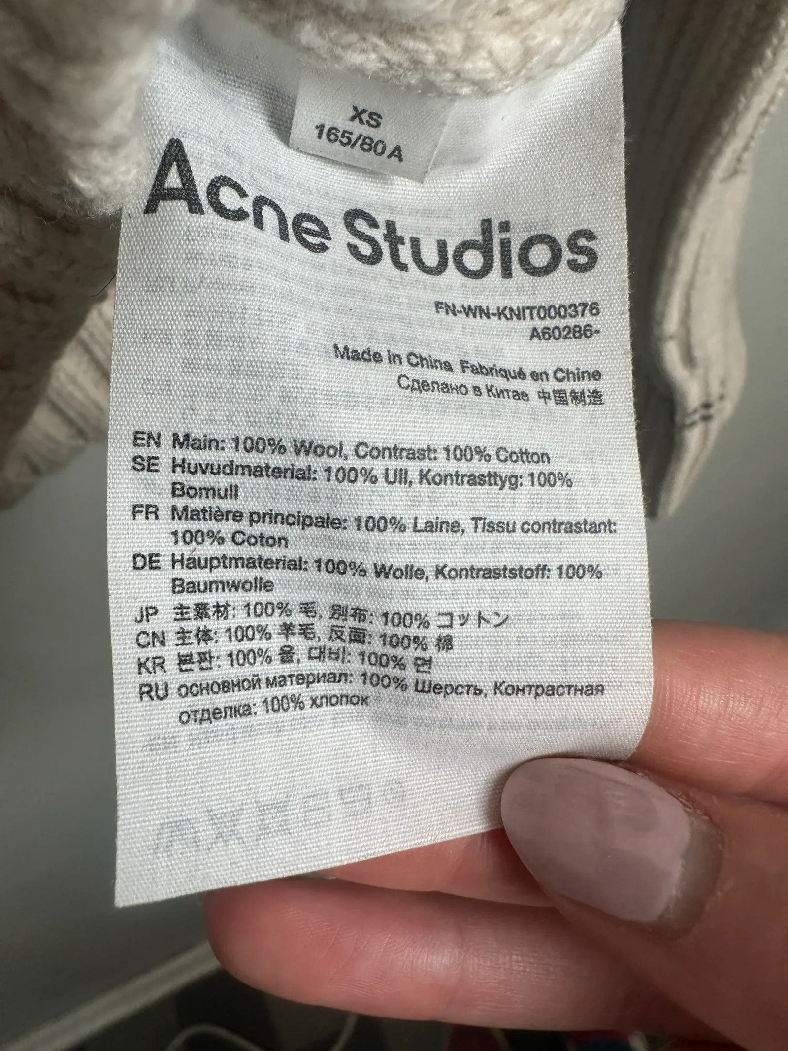 Acne Studios Acne Studios Sweater Size XS / US 0-2 / IT 36-38 - 4 Thumbnail