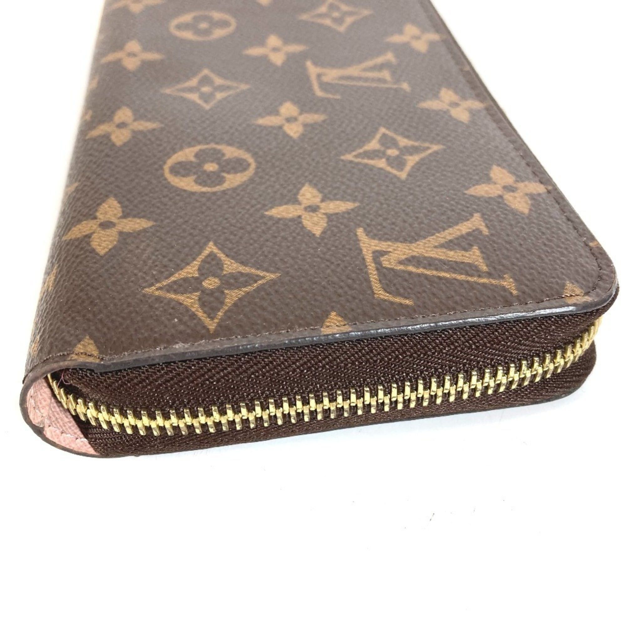 Louis Vuitton LOUIS VUITTON M41894 Monogram Zippy Wallet - Long Wallet, Round Zipper, Canvas, Men's & Women's, Rose Ballerine Brown Size ONE SIZE - 3 Thumbnail