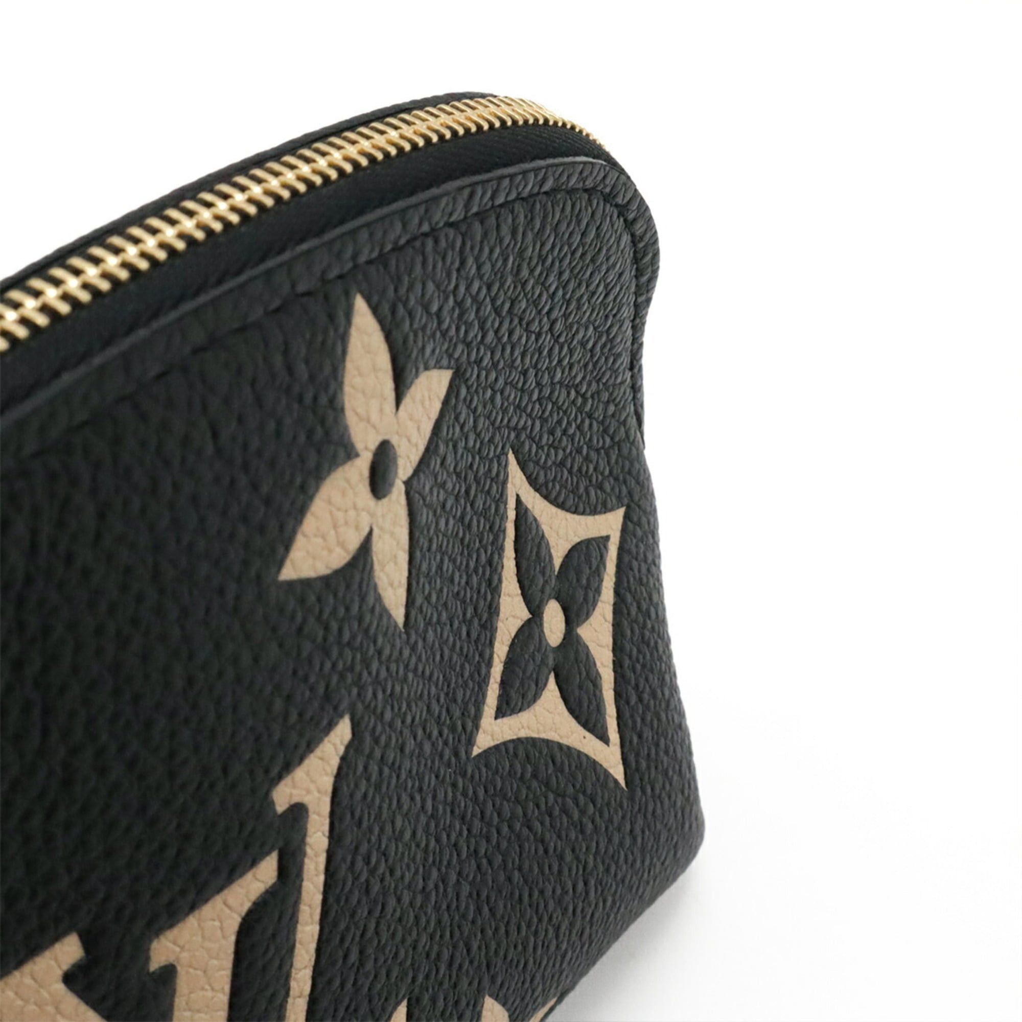 Louis Vuitton Louis Vuitton Monogram Empreinte Pochette Tick Bicolor Black Beige M59086 Size ONE SIZE - 5 Thumbnail