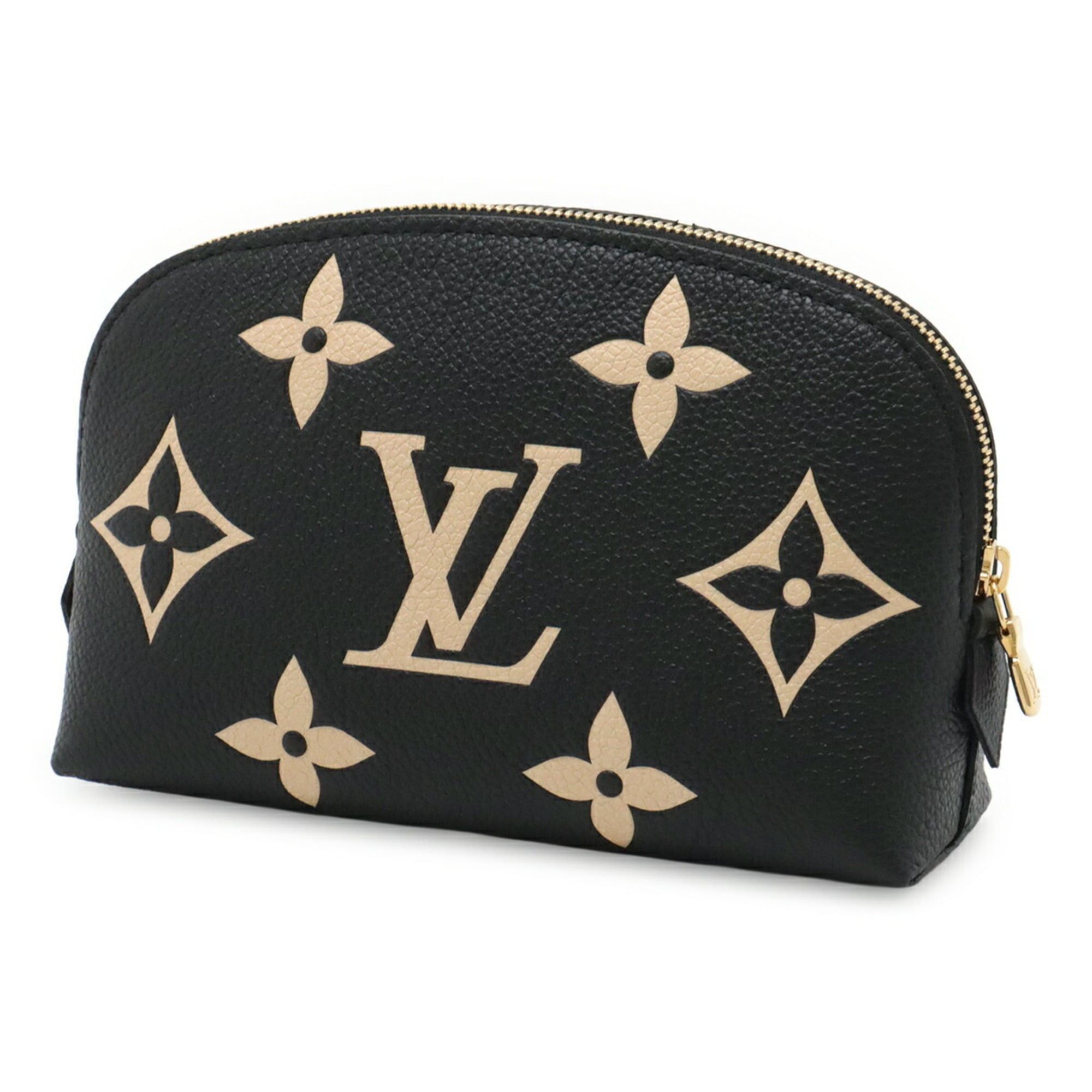 Louis Vuitton Louis Vuitton Monogram Empreinte Pochette Tick Bicolor Black Beige M59086 Size ONE SIZE - 3 Thumbnail