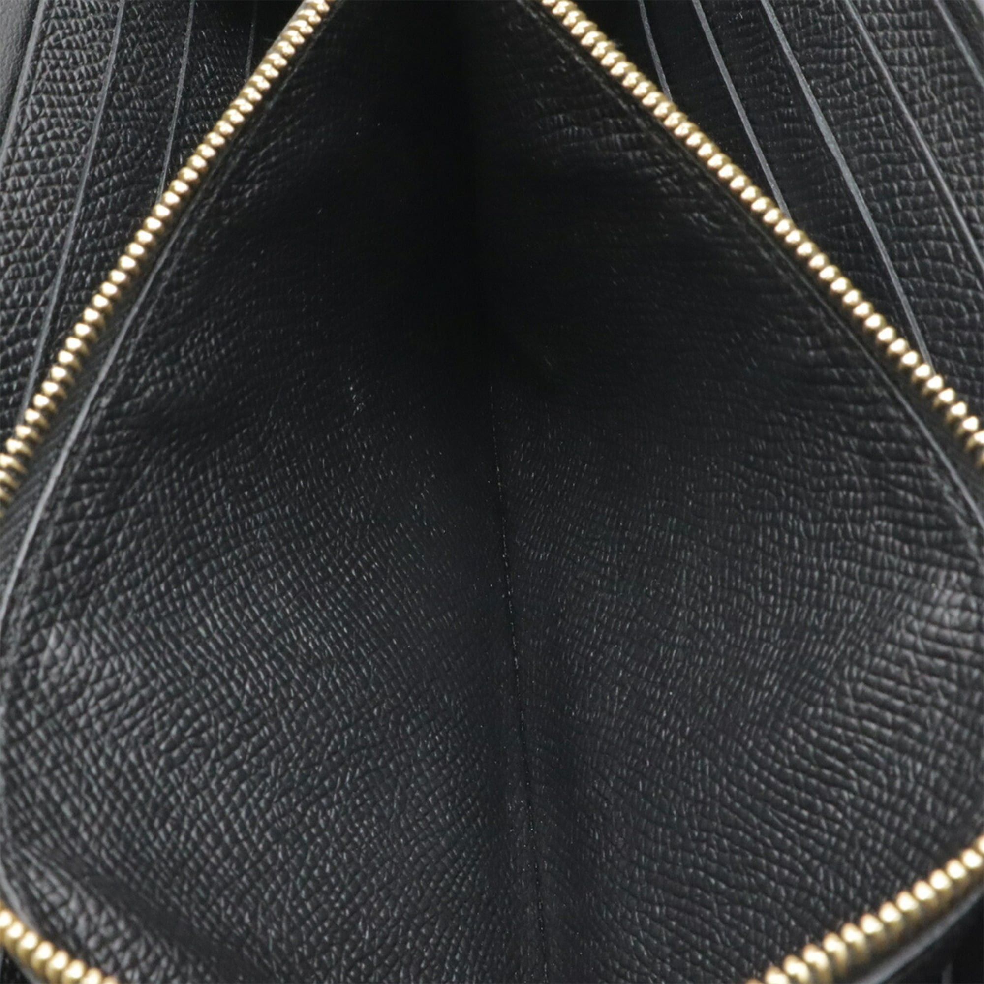Hermes HERMES Constance Long Flap Wallet, Bi-fold Veau Epsom Leather, Black/Pink, C Stamp Size ONE SIZE - 8 Thumbnail