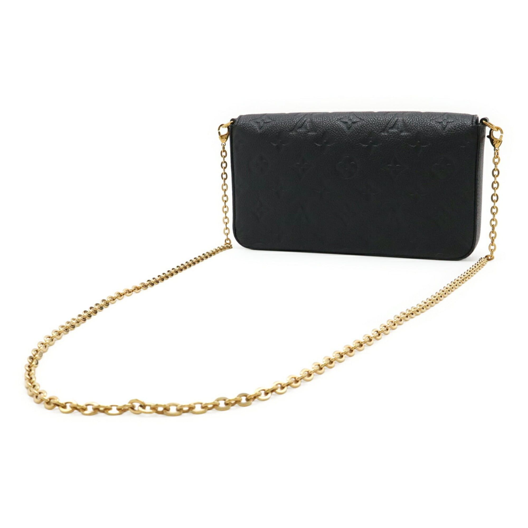 Louis Vuitton Louis Vuitton Monogram Empreinte Pochette Felicie Shoulder Bag Clutch Noir (Case missing) M64064 Size ONE SIZE - 3 Thumbnail