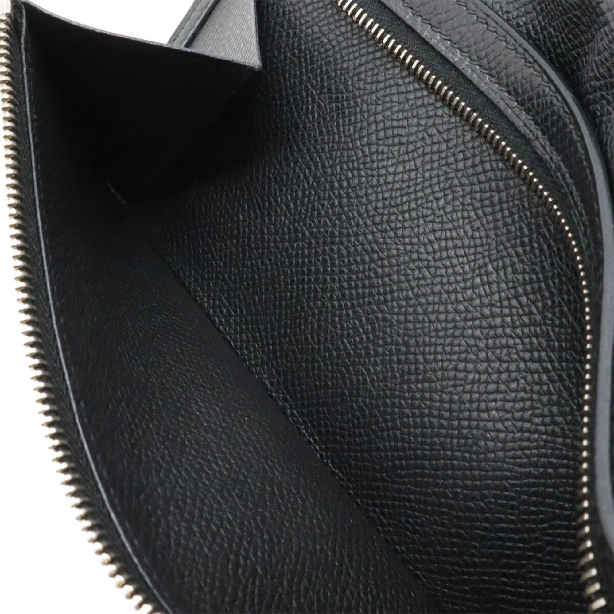 Hermes HERMES Bearn Soufflé Bi-fold Long Wallet, Leather, Noir (Black), □J Stamp Size ONE SIZE - 10 Thumbnail