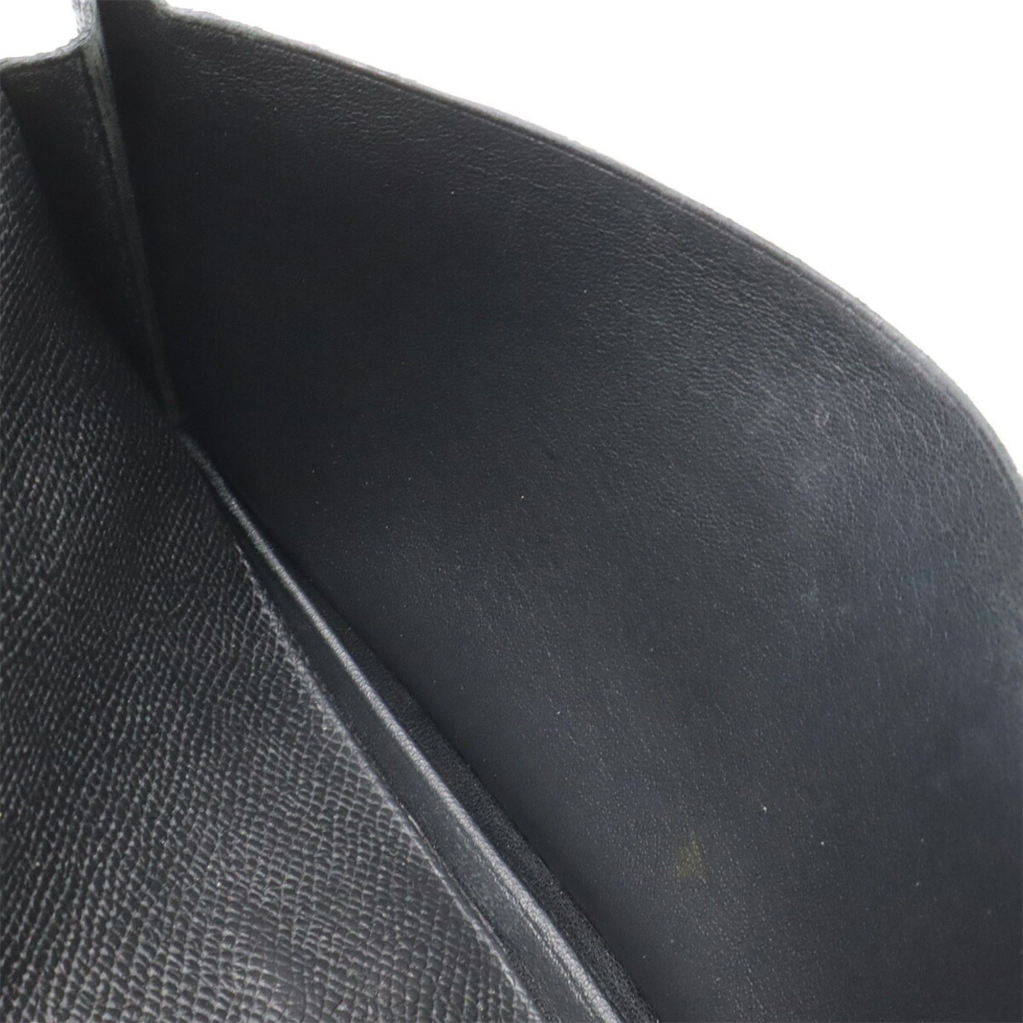 Hermes HERMES Bearn Soufflé Bi-fold Long Wallet, Veau Epsom Leather, Black, T Stamp Size ONE SIZE - 7 Thumbnail