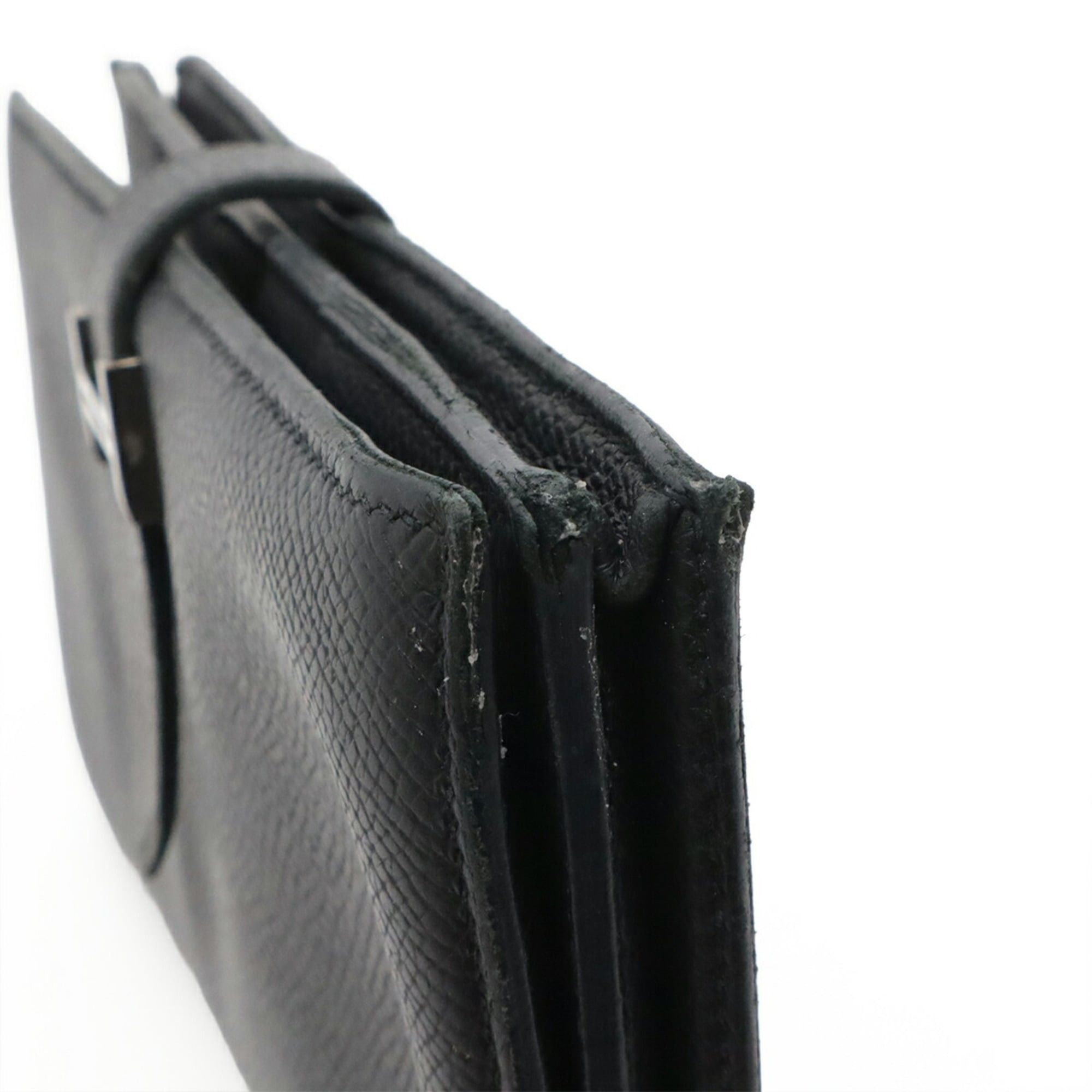 Hermes HERMES Bearn Soufflé Bi-fold Long Wallet, Veau Epsom Leather, Black, T Stamp Size ONE SIZE - 5 Thumbnail