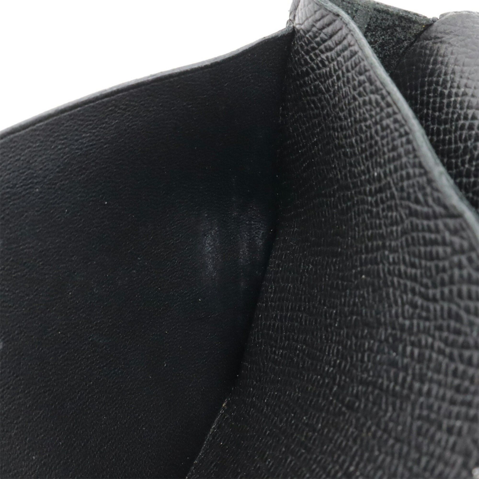 Hermes HERMES Bearn Soufflé Bi-fold Long Wallet, Veau Epsom Leather, Black, T Stamp Size ONE SIZE - 8 Thumbnail