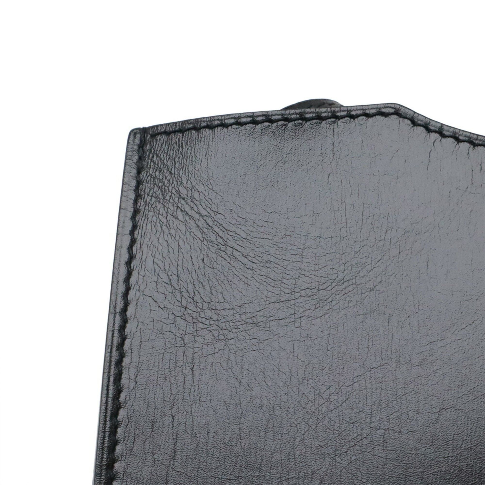 Hermes Hermes Onimetou Shoulder Bag Pochette Leather Black Size ONE SIZE - 6 Thumbnail
