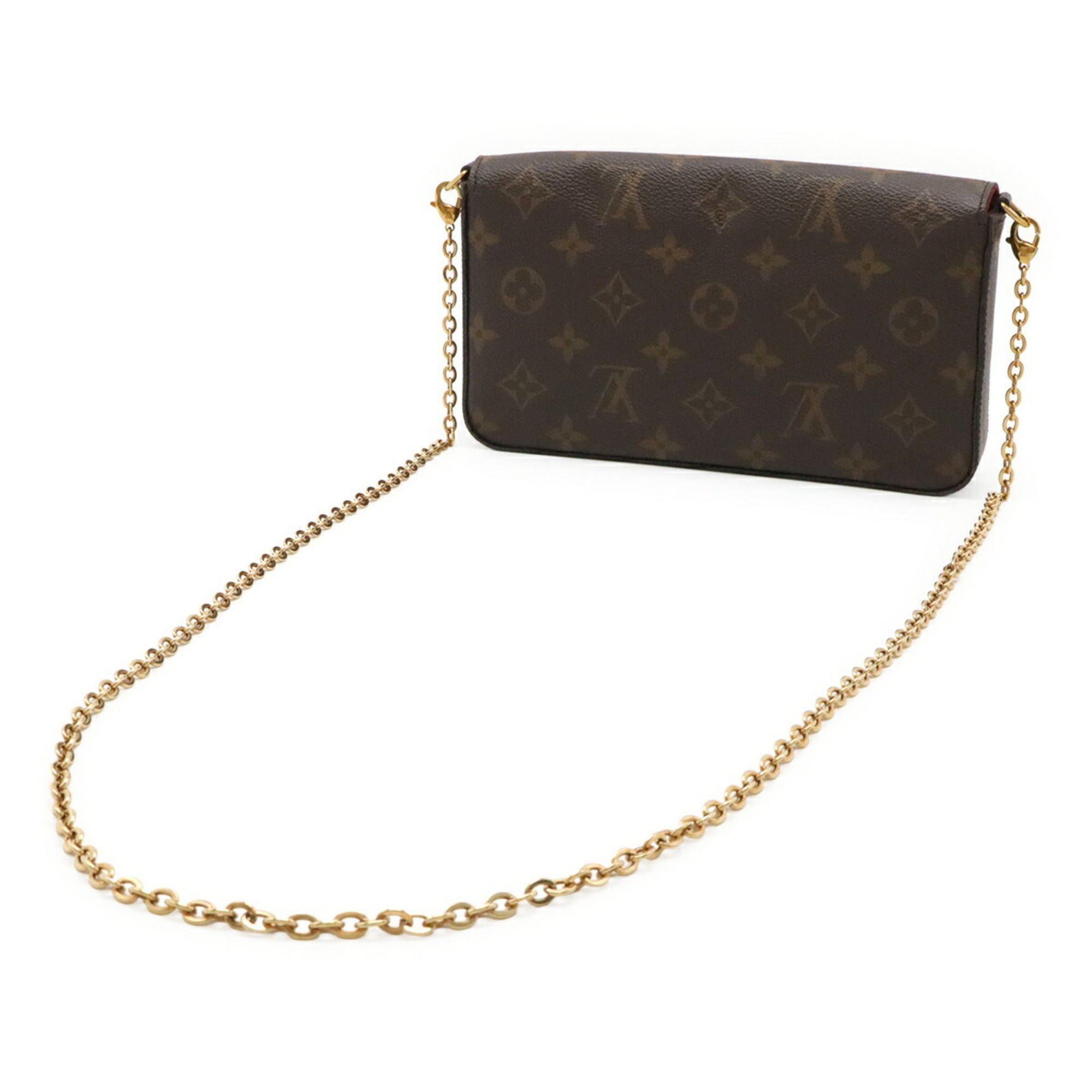 Louis Vuitton Louis Vuitton Monogram Pochette Felicie Felice Shoulder Bag Clutch Fuchsia (Case missing) M81896 Size ONE SIZE - 3 Thumbnail