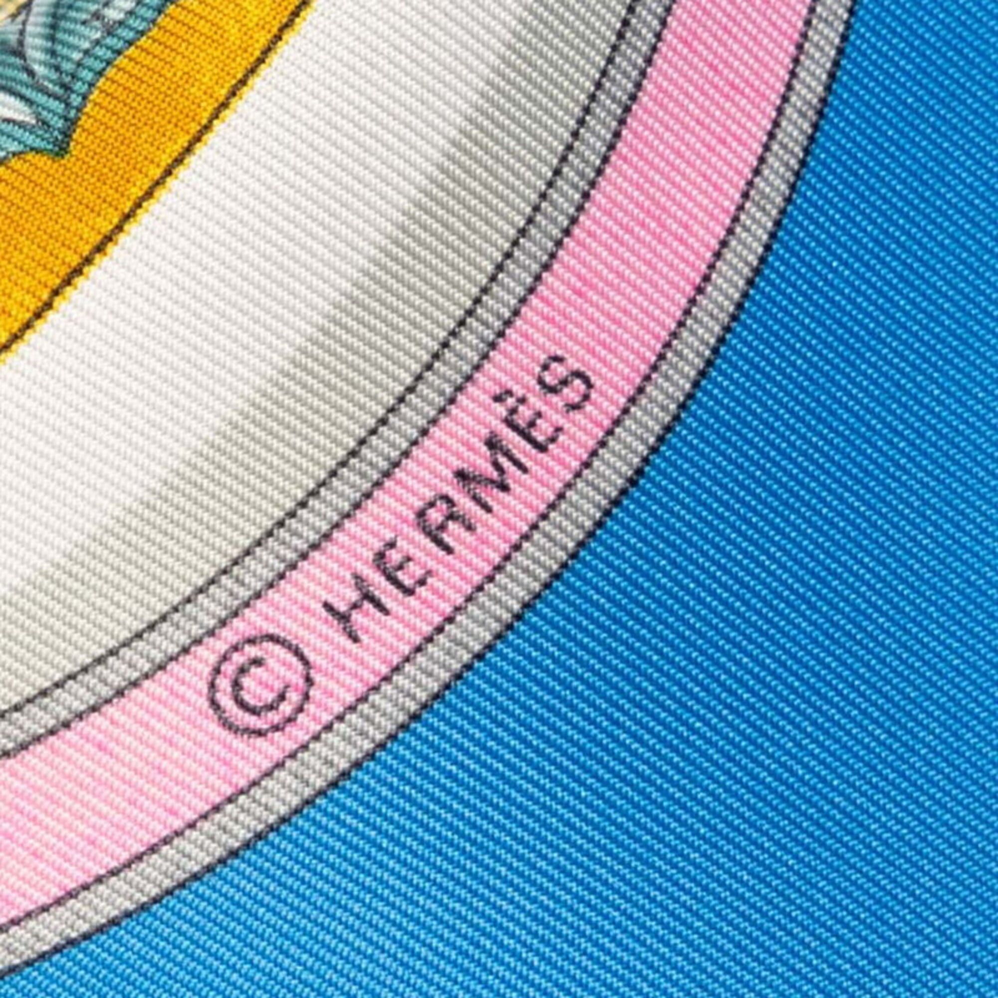 Hermes Hermes Carre 90 Qu'importe le flacon Perfume Bottle Scarf Muffler White Multicolor Silk Women's HERMES Size ONE SIZE - 8 Thumbnail