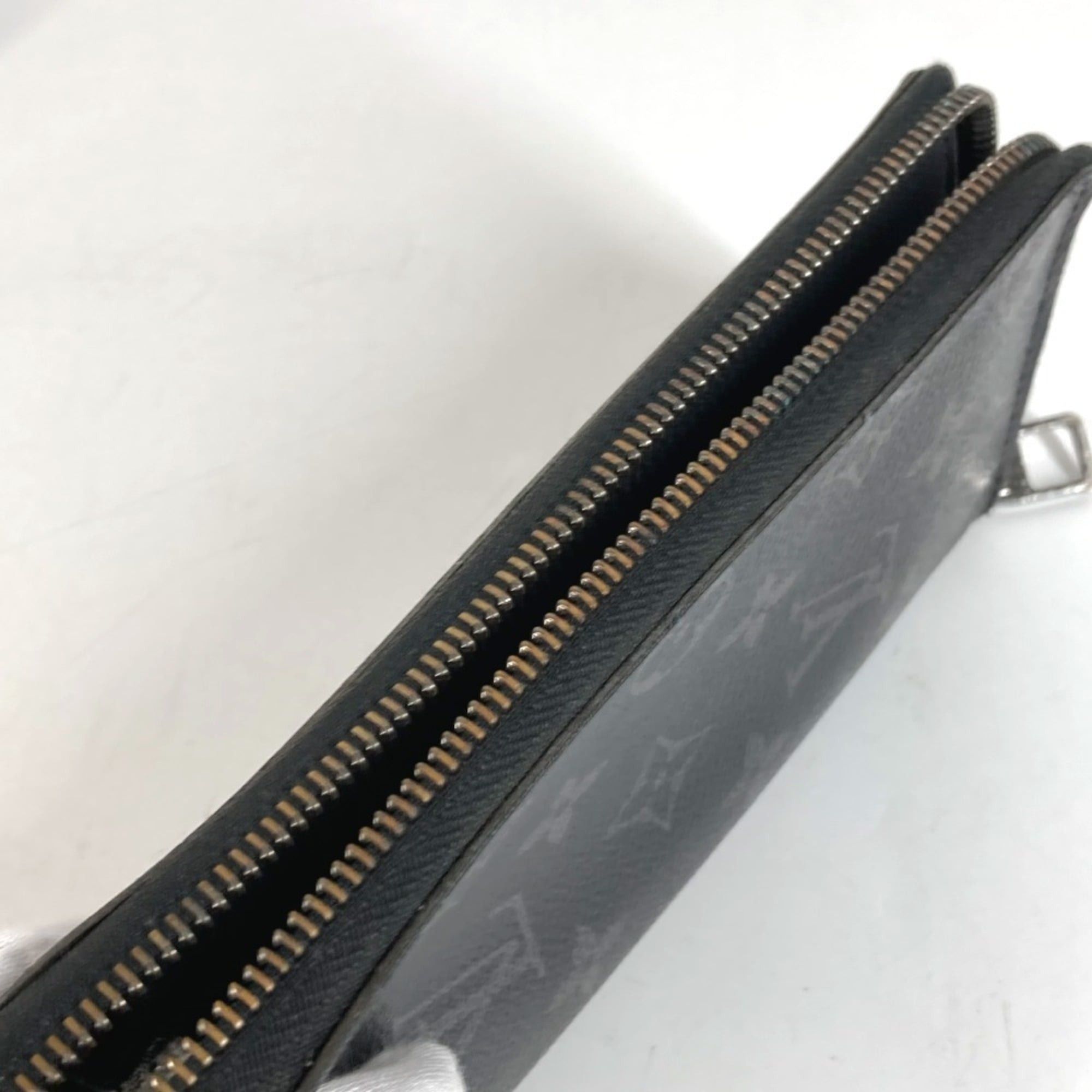 Louis Vuitton LOUIS VUITTON M62295 Monogram Eclipse Zippy Wallet Vertical Long Wallet, Round Zipper, Canvas, Men's and Women's, Black Size ONE SIZE - 17 Thumbnail