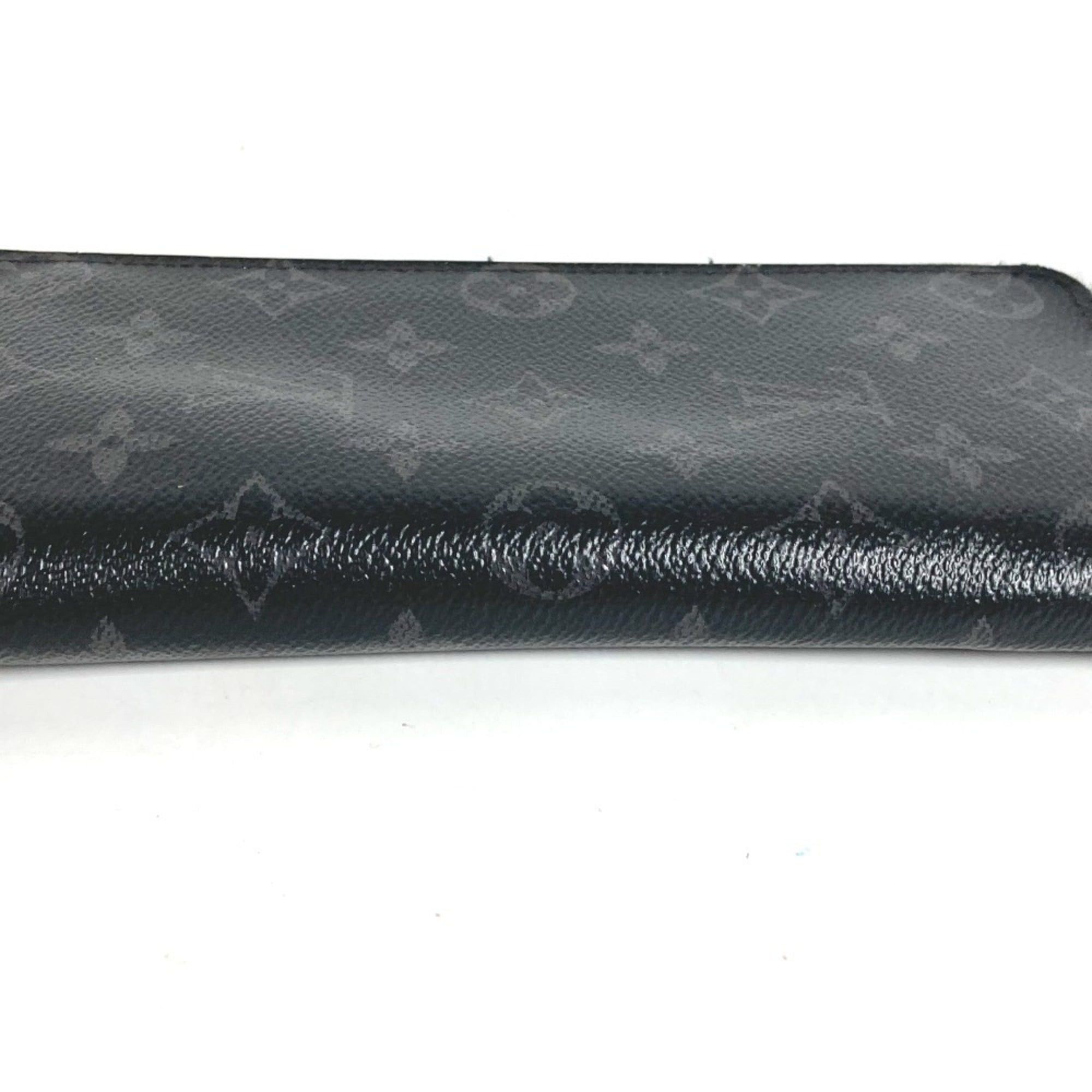 Louis Vuitton LOUIS VUITTON M62295 Monogram Eclipse Zippy Wallet Vertical Long Wallet, Round Zipper, Canvas, Men's and Women's, Black Size ONE SIZE - 4 Thumbnail