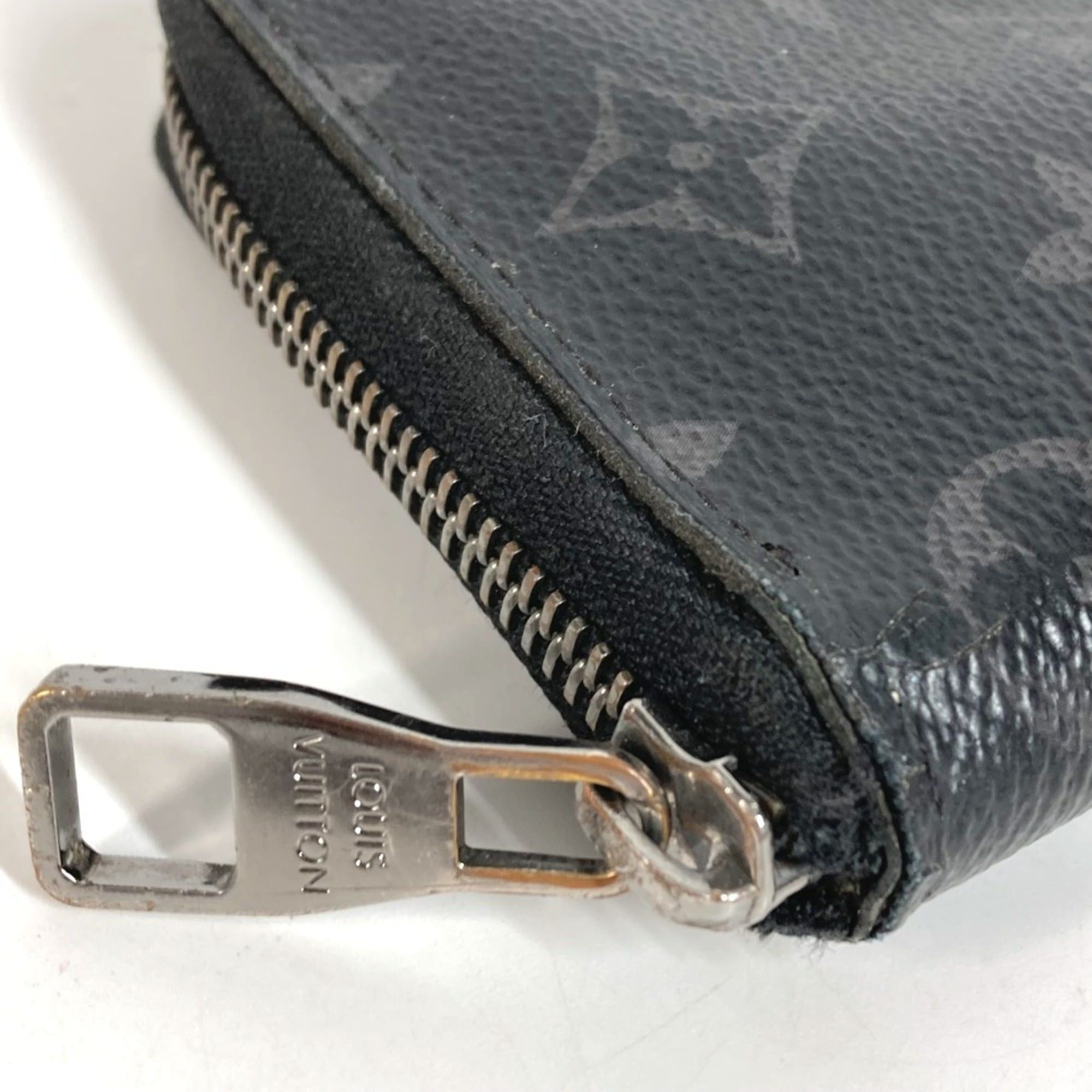 Louis Vuitton LOUIS VUITTON M62295 Monogram Eclipse Zippy Wallet Vertical Long Wallet, Round Zipper, Canvas, Men's and Women's, Black Size ONE SIZE - 5 Thumbnail