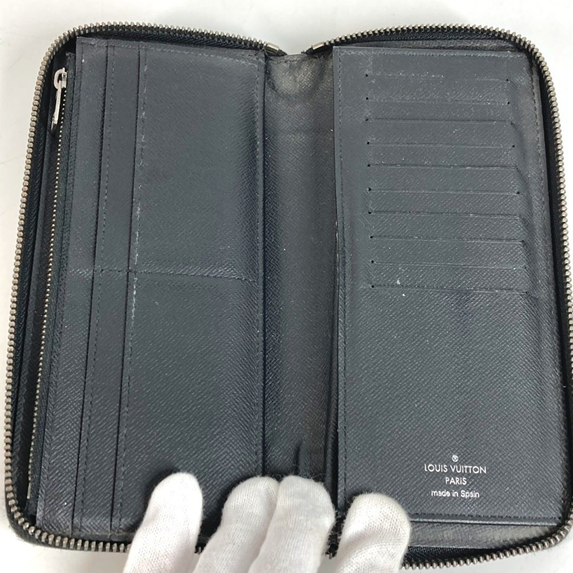 Louis Vuitton LOUIS VUITTON M62295 Monogram Eclipse Zippy Wallet Vertical Long Wallet, Round Zipper, Canvas, Men's and Women's, Black Size ONE SIZE - 9 Thumbnail