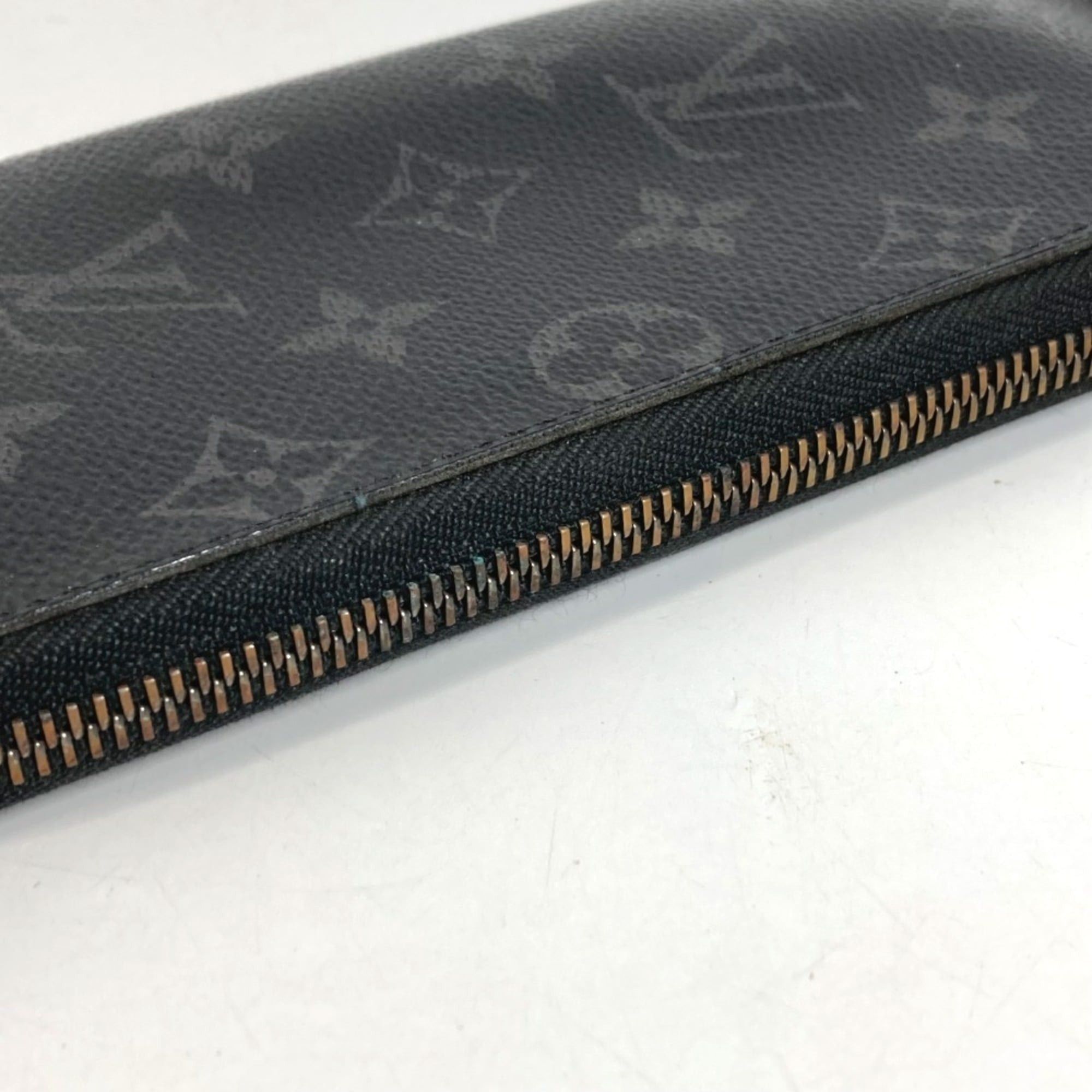 Louis Vuitton LOUIS VUITTON M62295 Monogram Eclipse Zippy Wallet Vertical Long Wallet, Round Zipper, Canvas, Men's and Women's, Black Size ONE SIZE - 7 Thumbnail