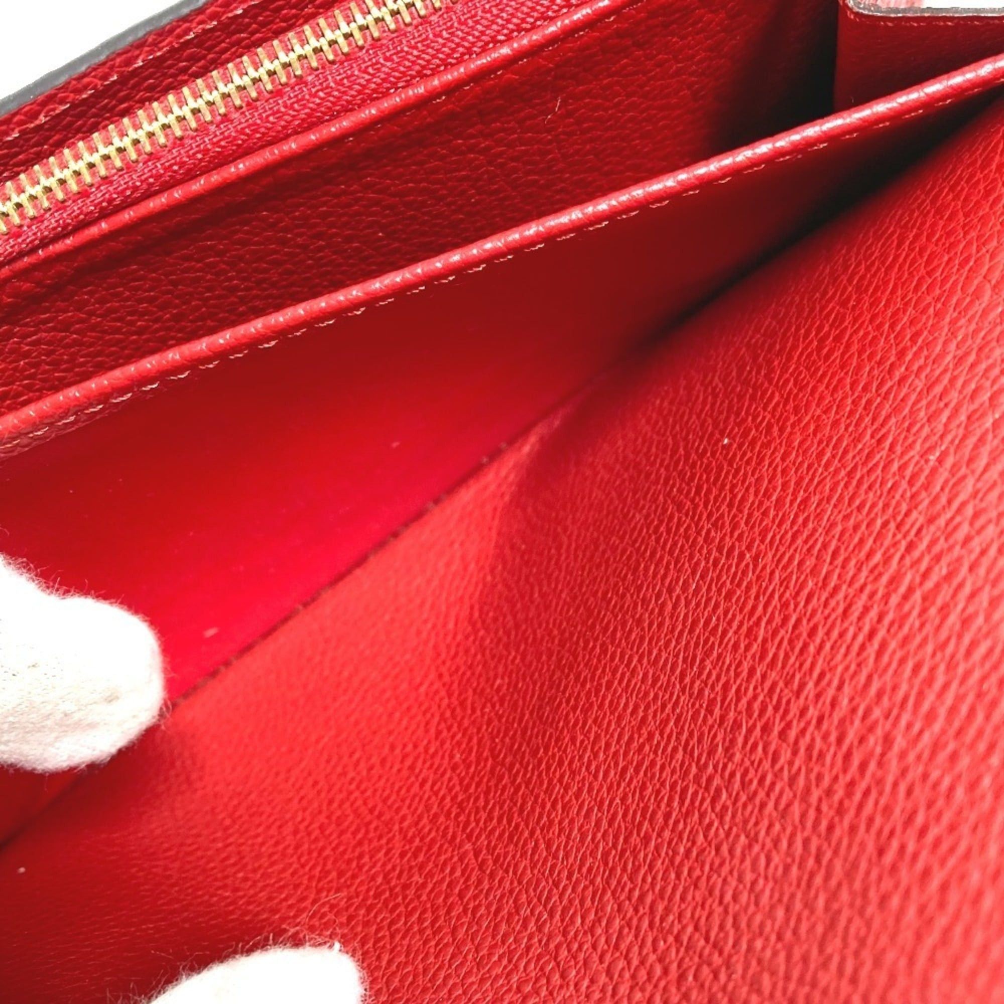 Louis Vuitton LOUIS VUITTON M61181 Monogram Empreinte Portefeuille Sarah Long Wallet Flap Leather Men's Women's Red Size ONE SIZE - 14 Thumbnail