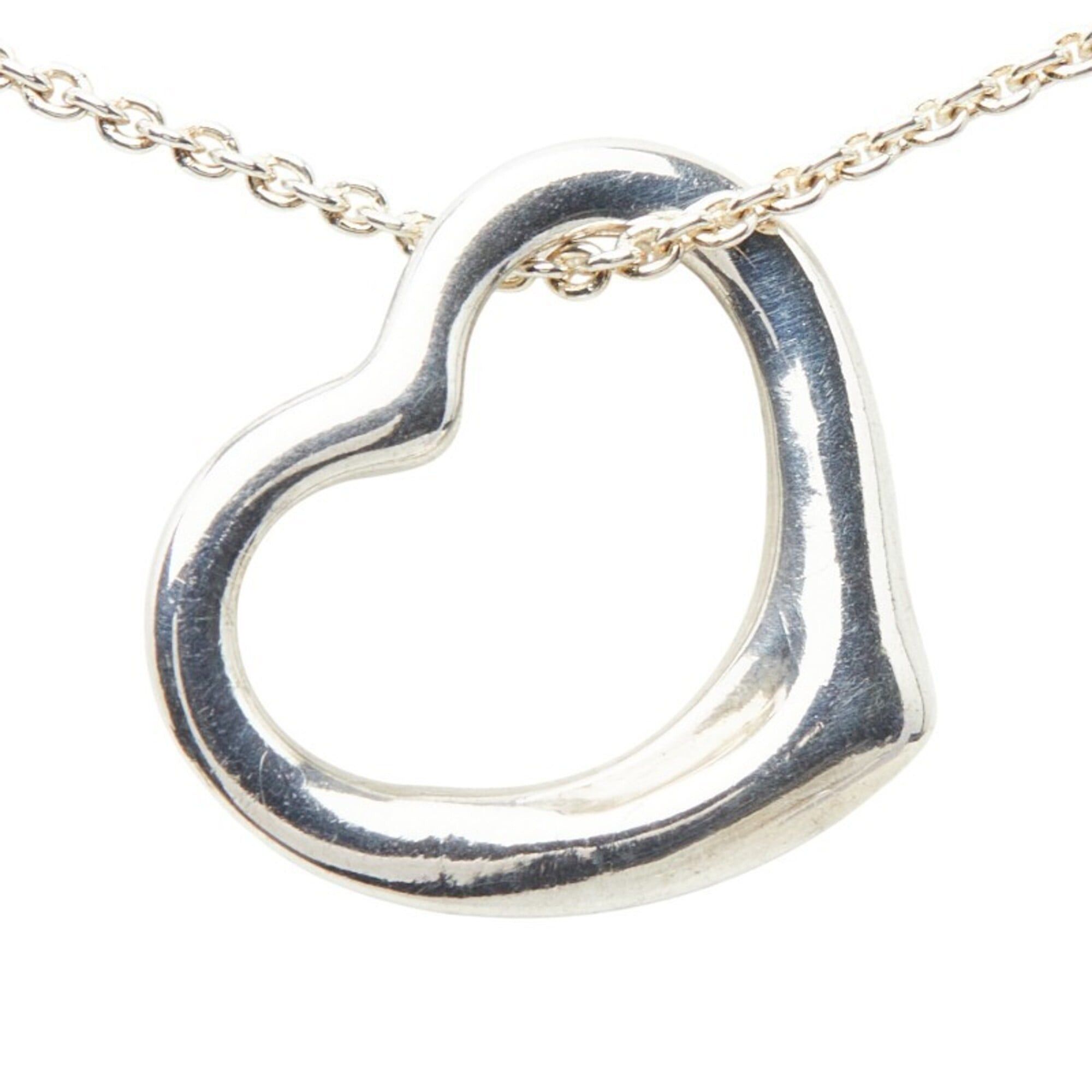 Tiffany & Co. Tiffany & Co. Peretti Open Heart Necklace, SV925 Silver, Women's. Size ONE SIZE - 2 Thumbnail