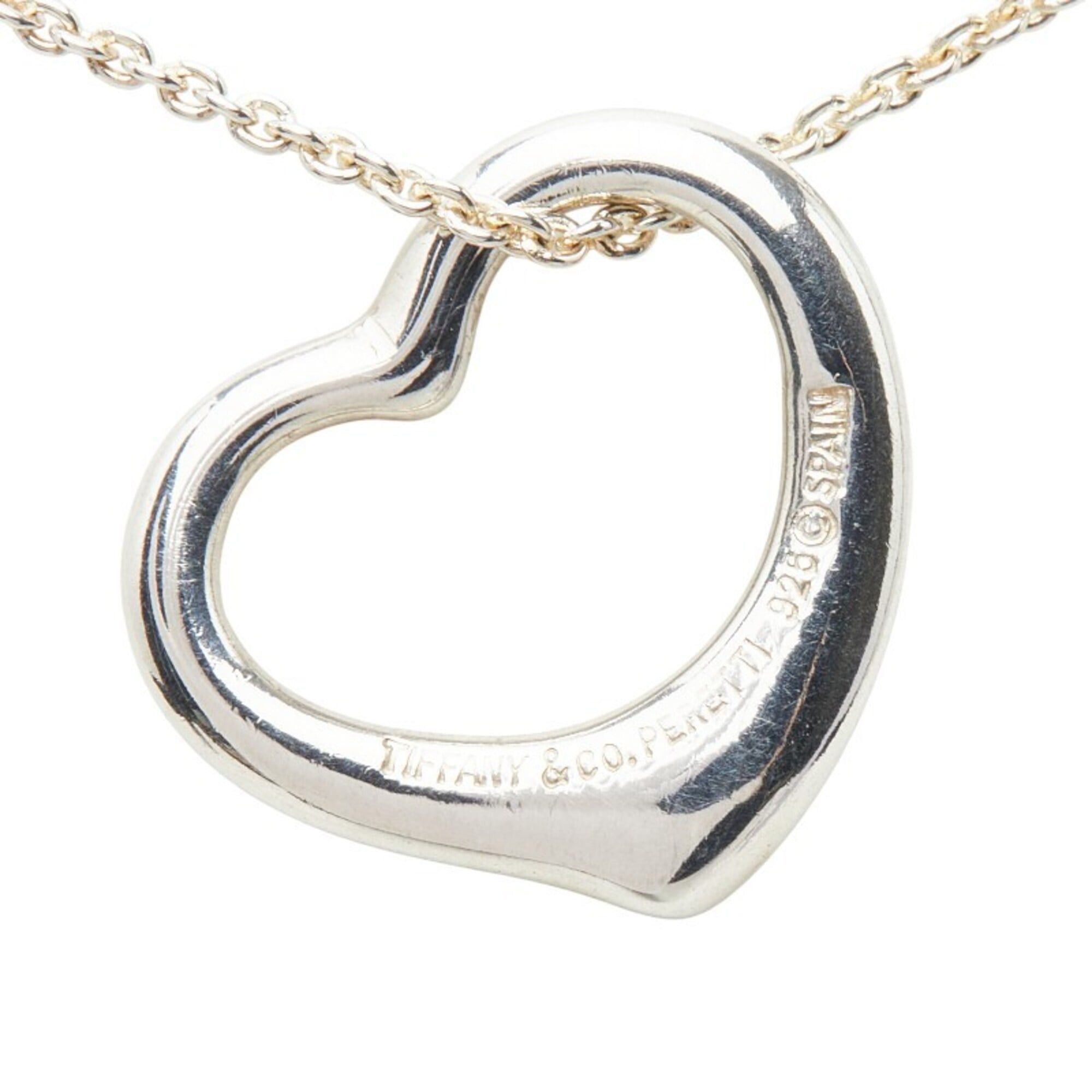 Tiffany & Co. Tiffany & Co. Peretti Open Heart Necklace, SV925 Silver, Women's. Size ONE SIZE - 3 Thumbnail